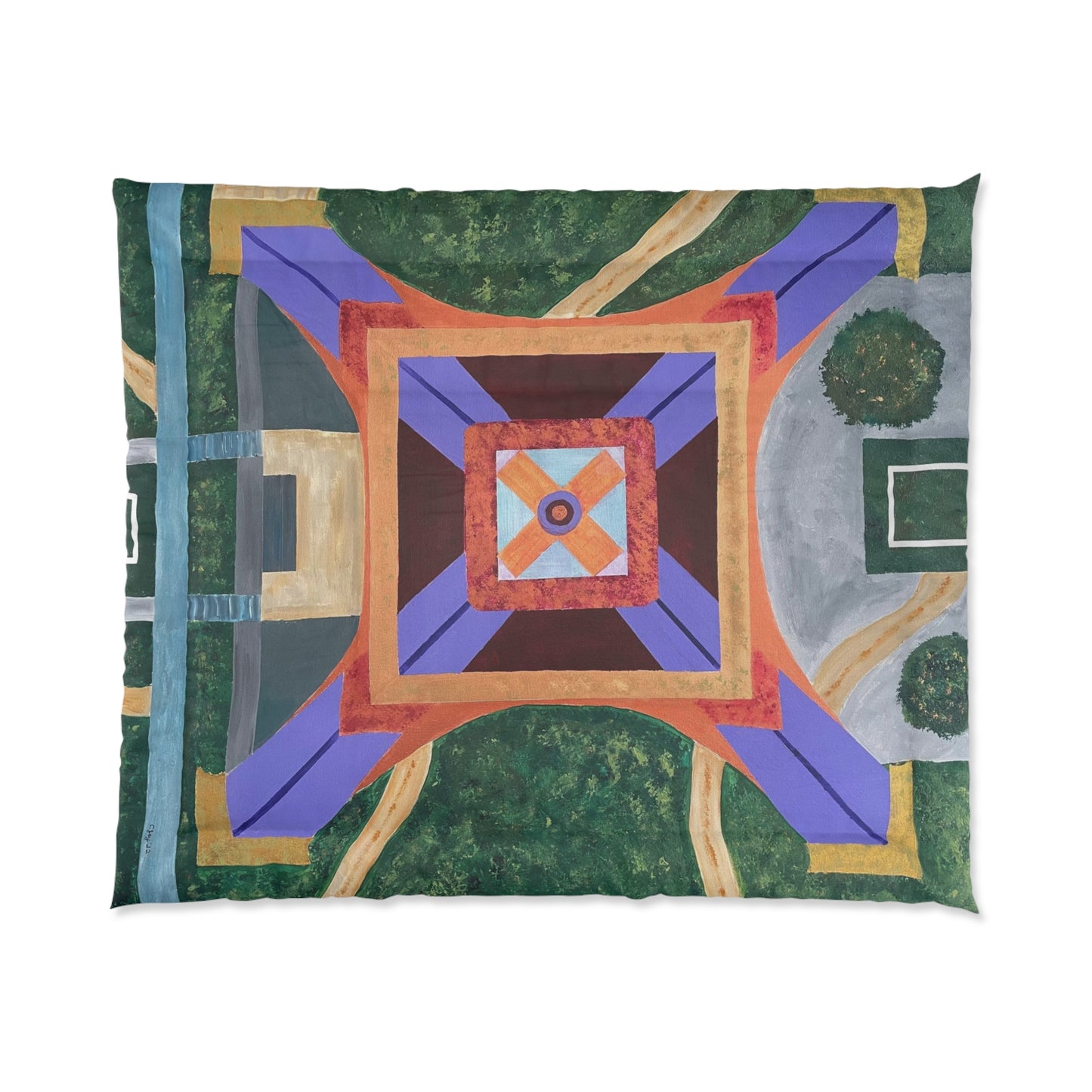 Paris Abstract Eiffel Tower Lightweight Comforter