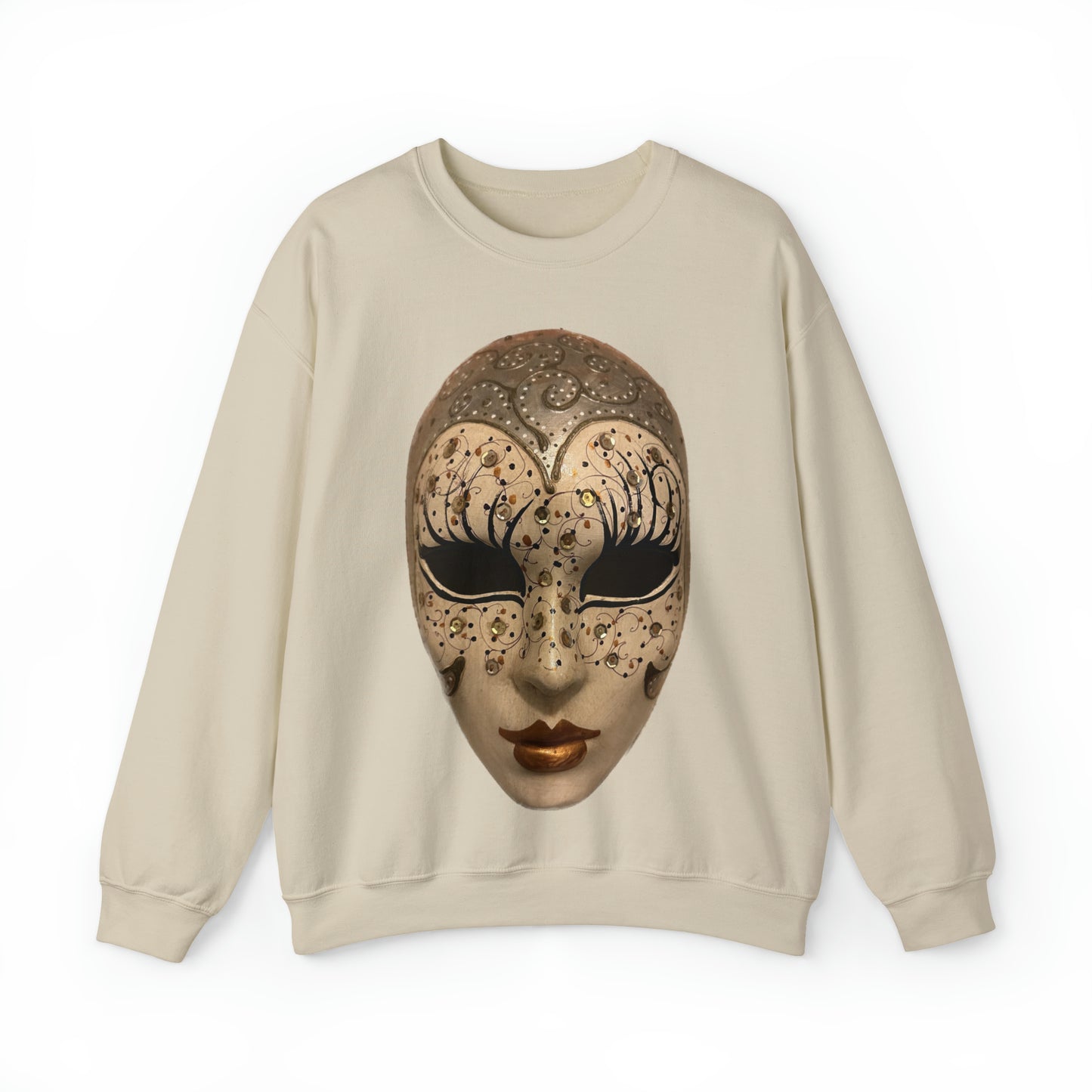 Mystery of Venice Mask Crewneck Sweatshirt