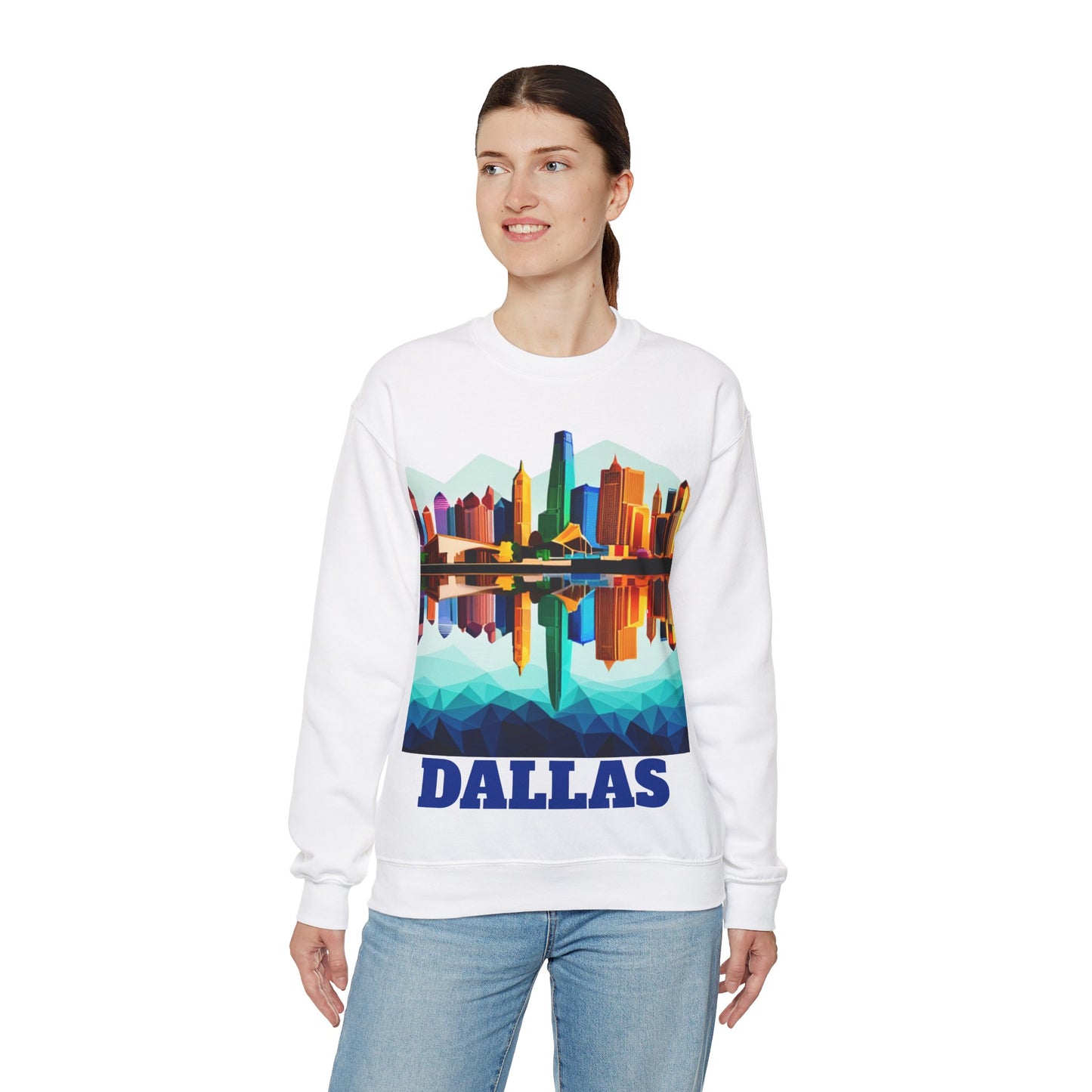 Dallas Texas Reflections Unisex Crewneck Sweatshirt