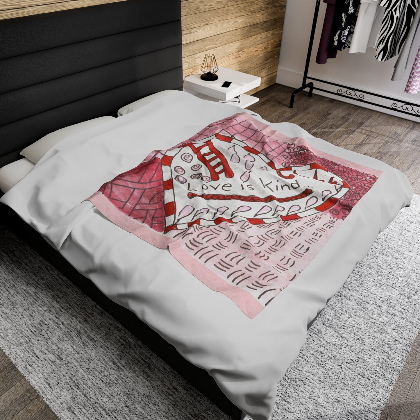 Love Is Kind...Velveteen Plush Blanket