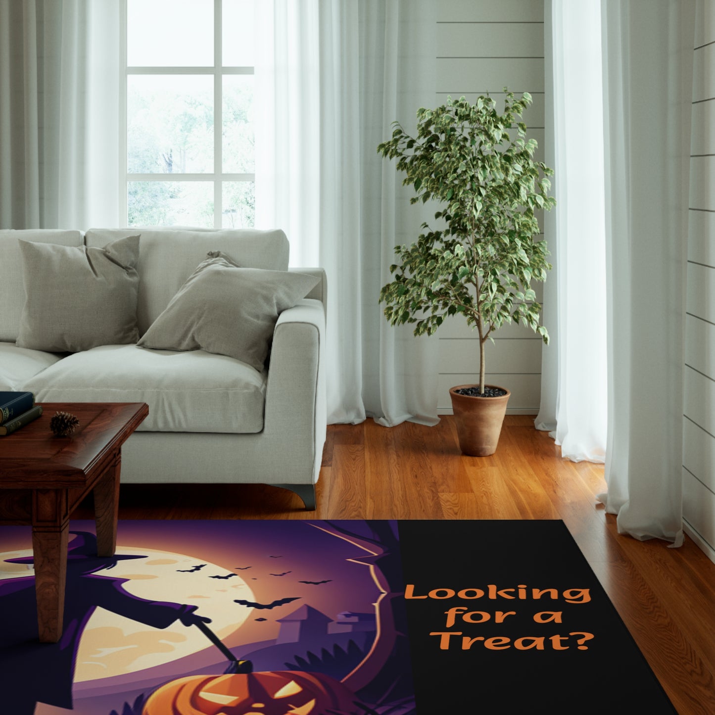 Halloween Witch Trick or Treat Dornier Rug