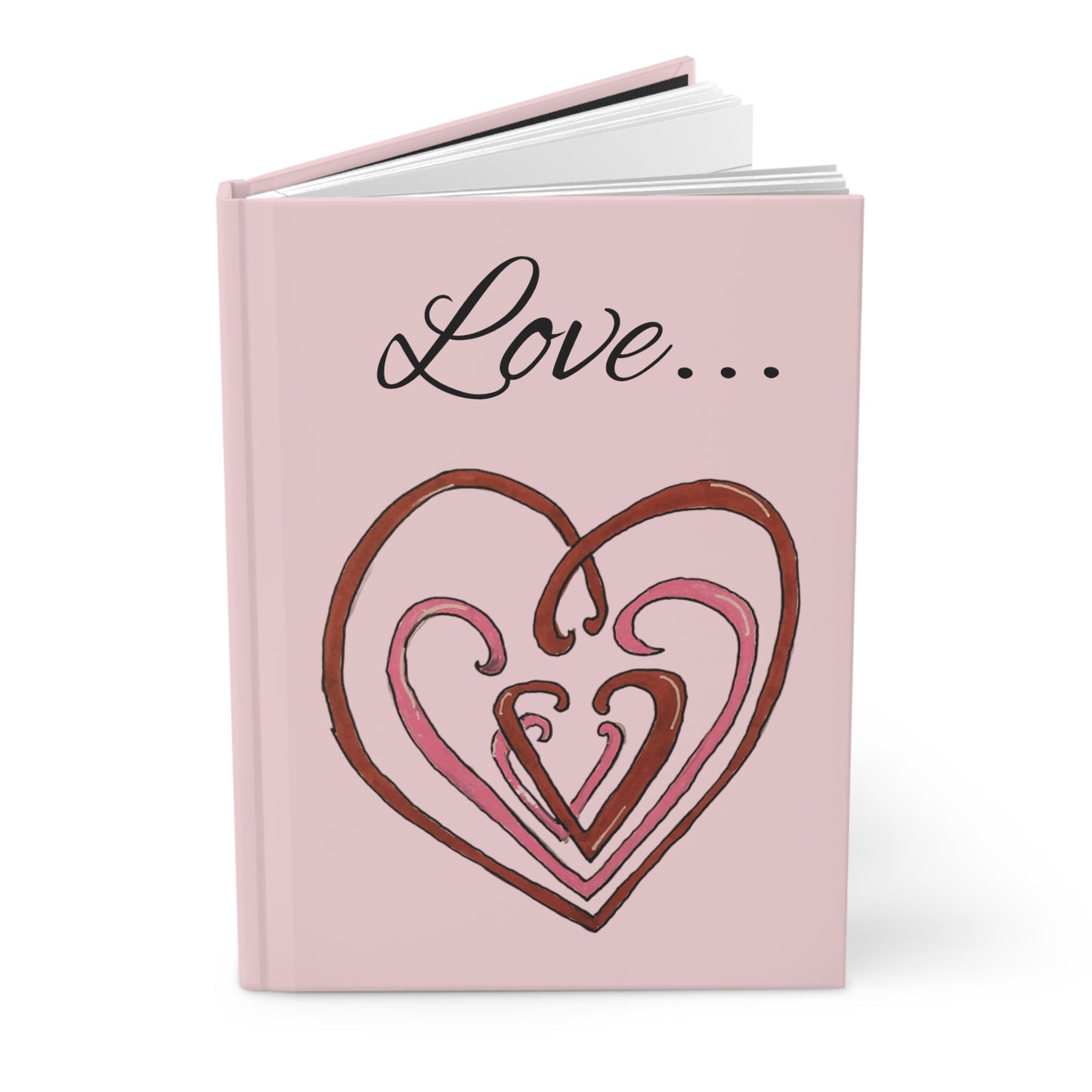 Hearts Intertwined Hardcover Journal Matte (Love...Just is.)
