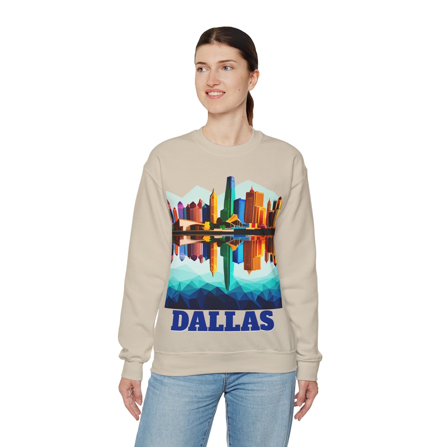 Dallas Texas Reflections Unisex Crewneck Sweatshirt