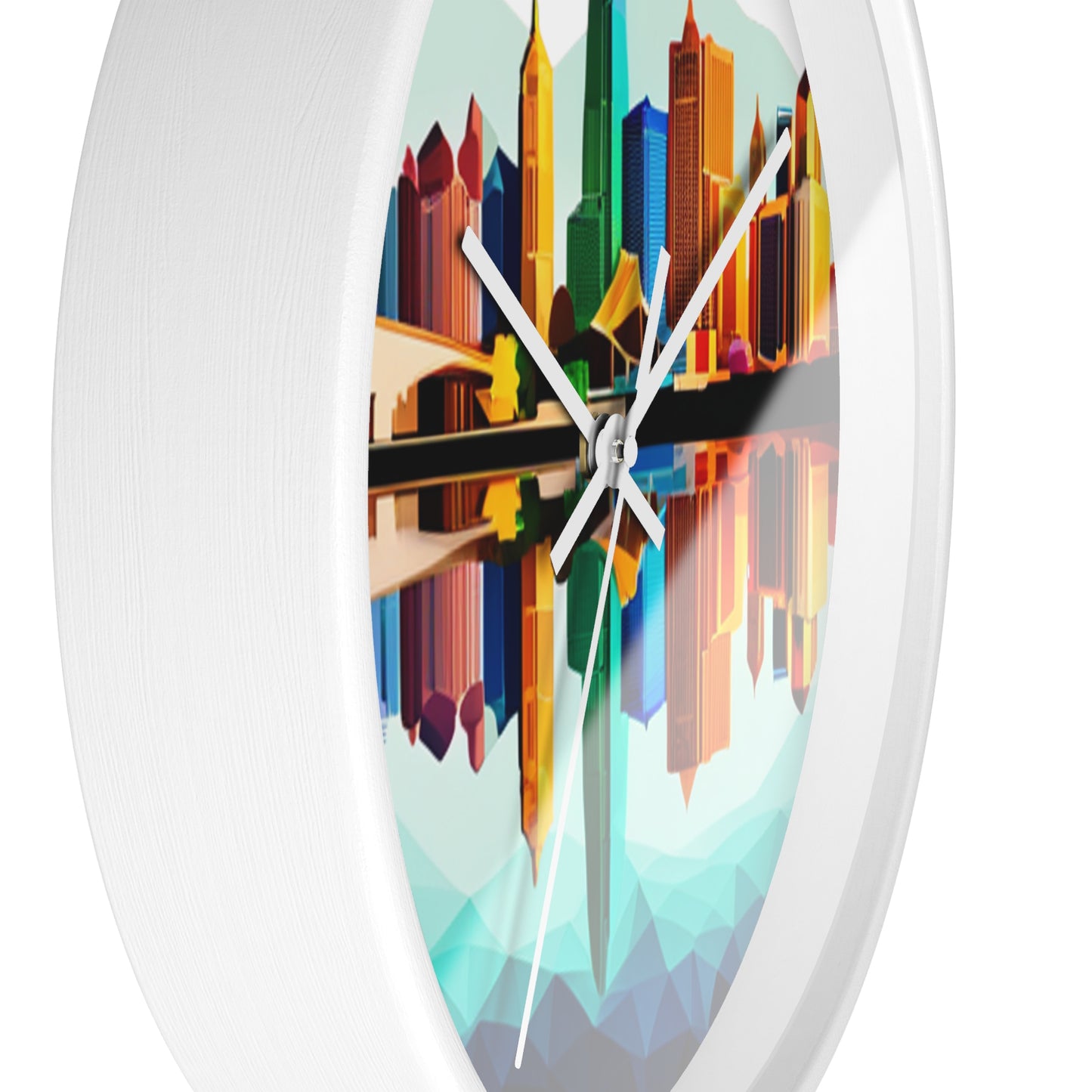 Dallas Texas Reflections Wall Clock