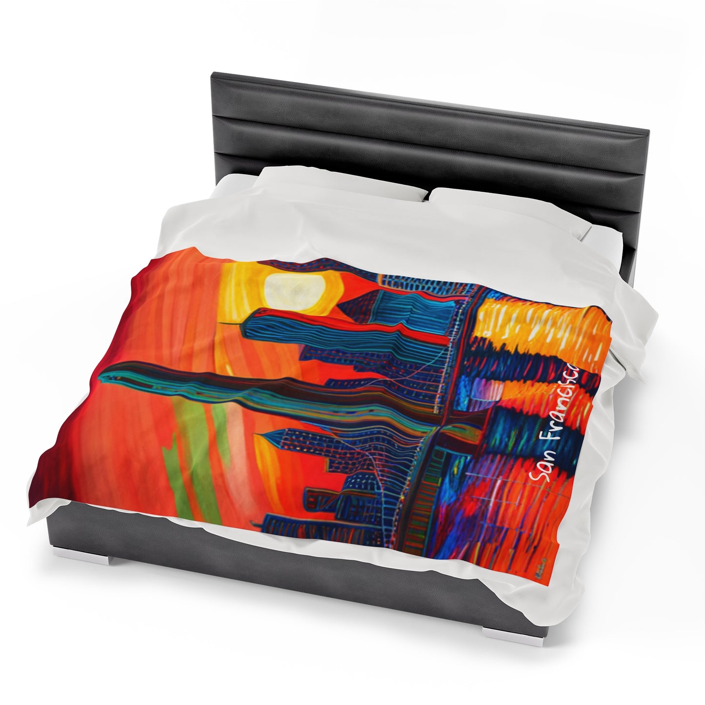 San Francisco Velveteen Plush Blanket