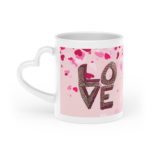 Stacked Love Heart-Shaped Mug