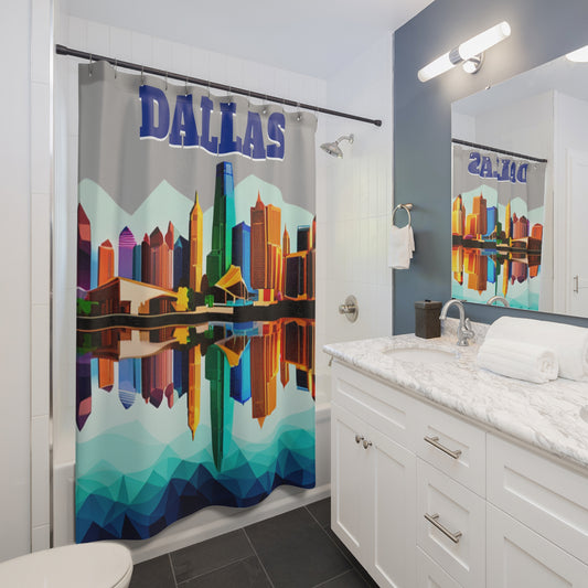 Dallas Texas Reflections Shower Curtain