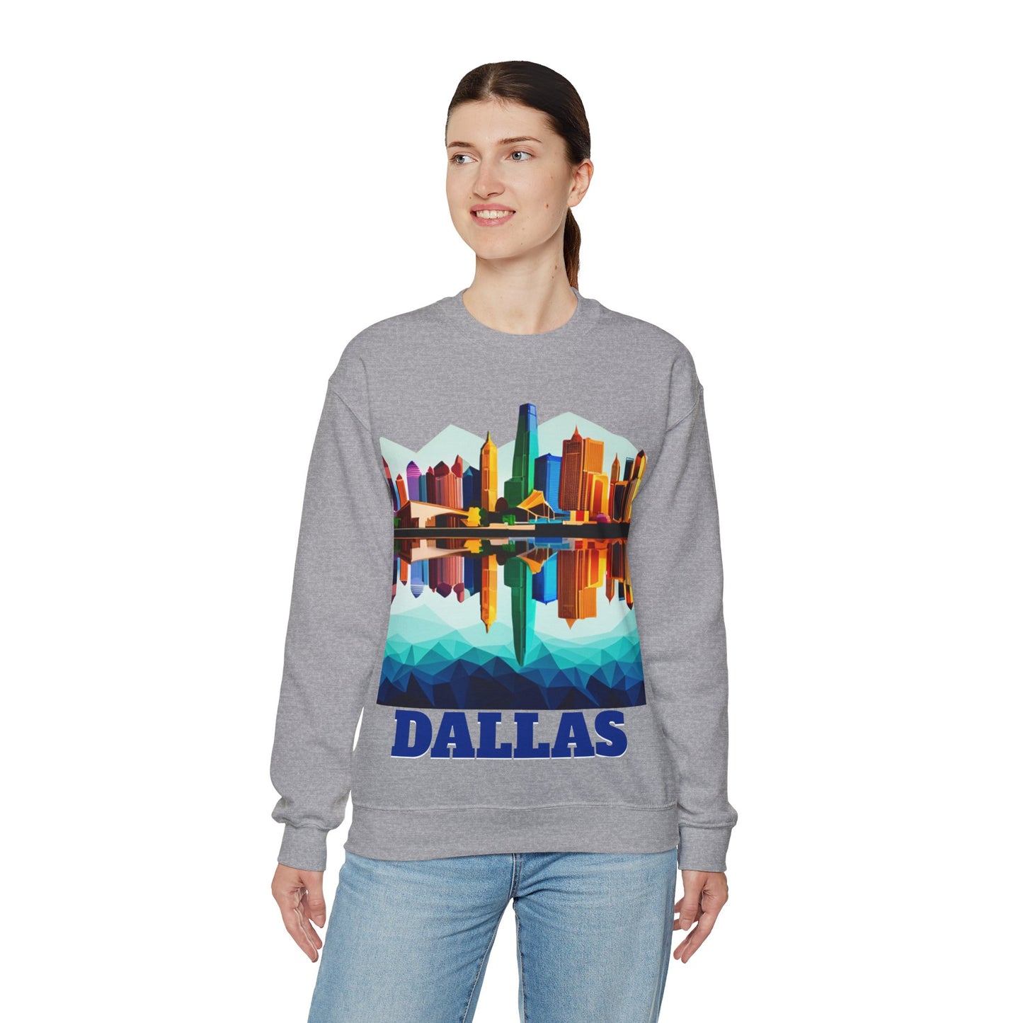 Dallas Texas Reflections Unisex Crewneck Sweatshirt
