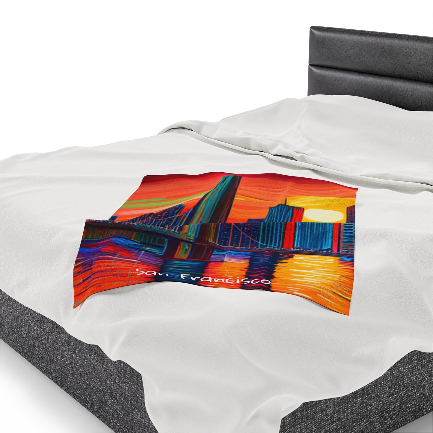 San Francisco Velveteen Plush Blanket