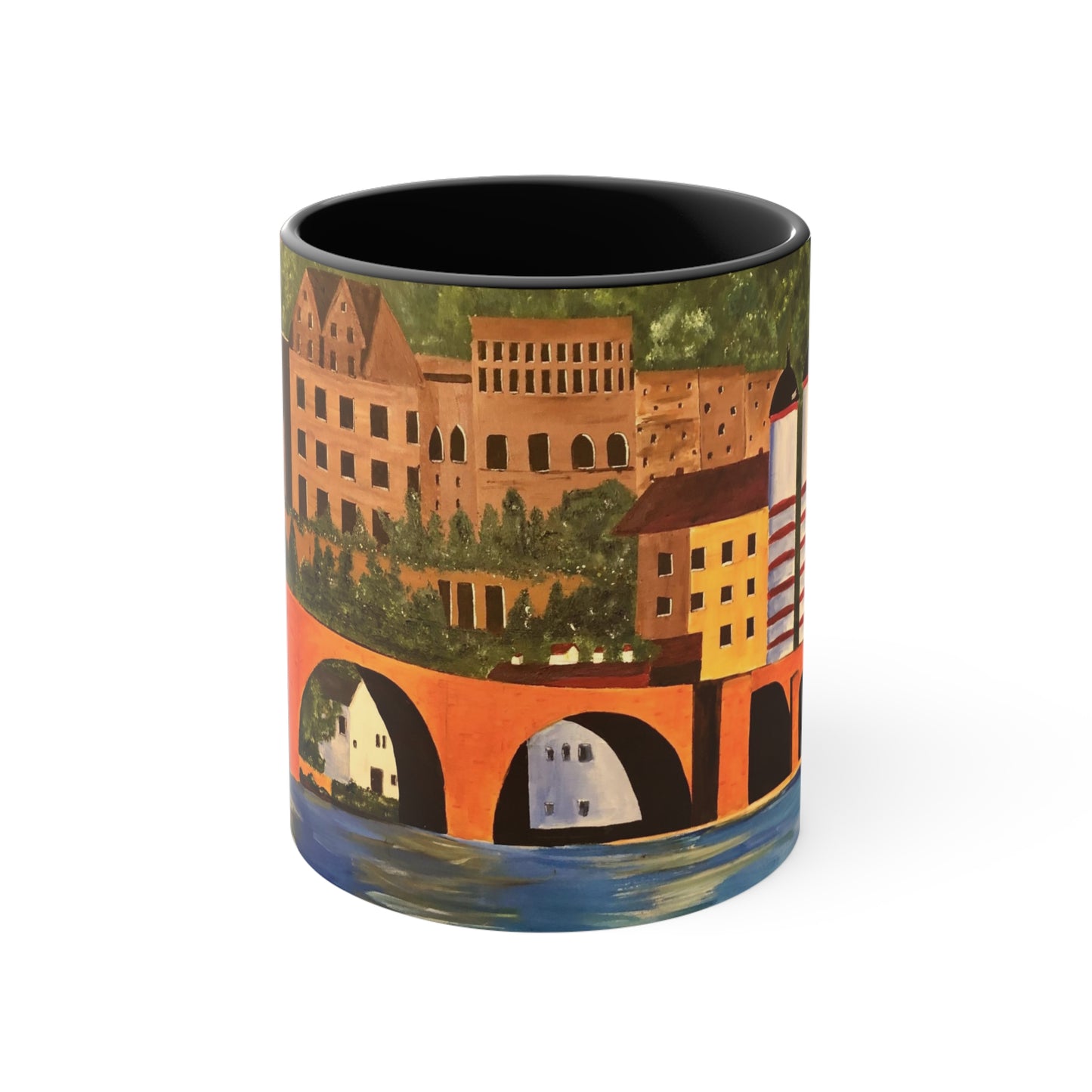 Heidelberg Germany Coffee Mug / Theodor Bridge Mug