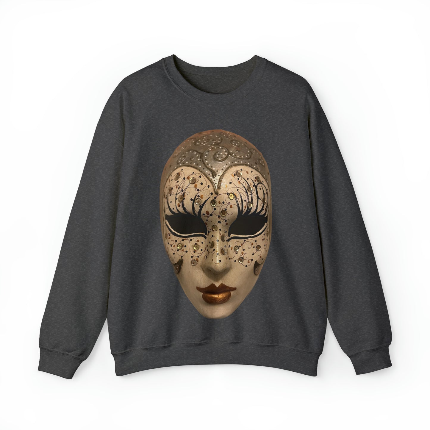 Mystery of Venice Mask Crewneck Sweatshirt