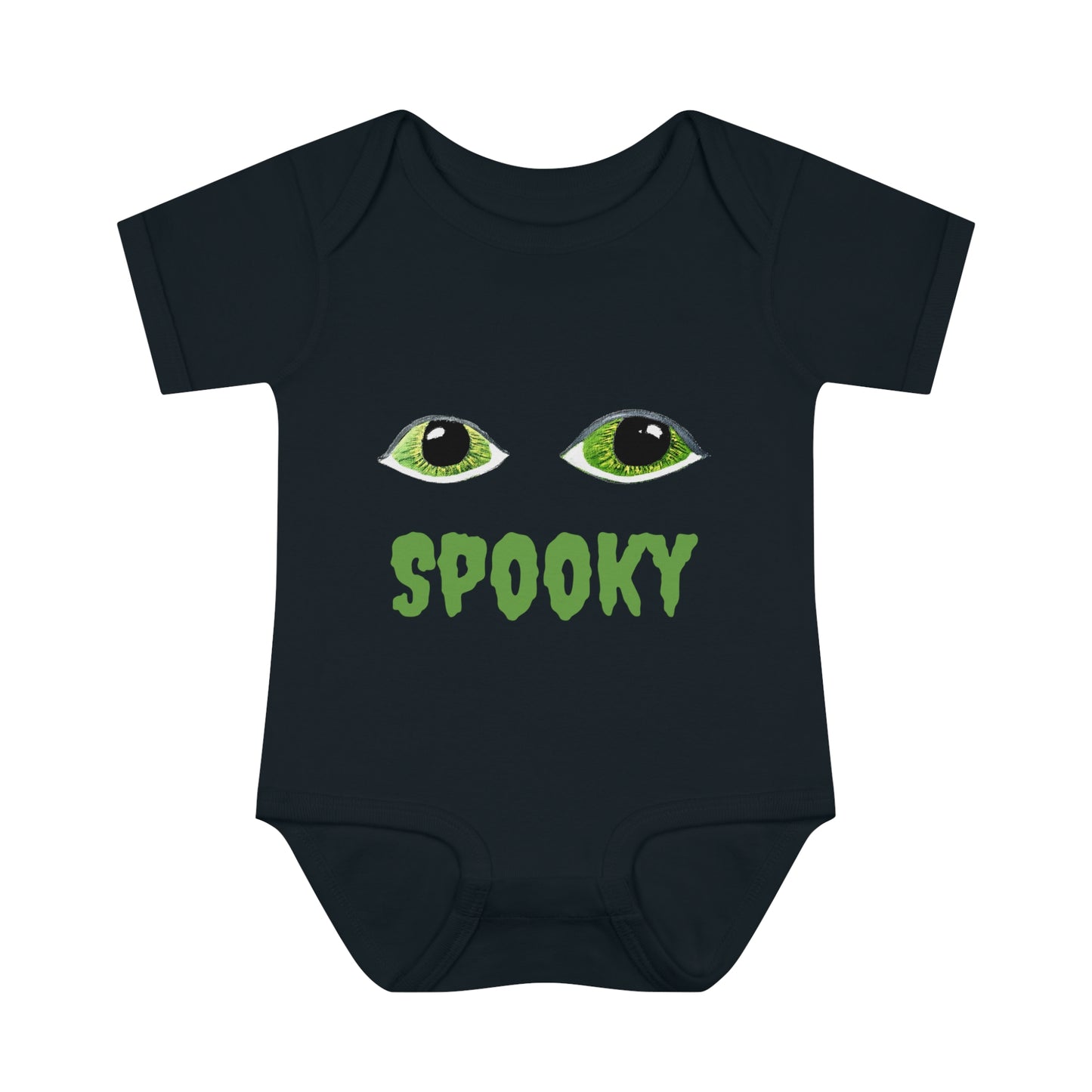 Halloween Spooky Eyes Infant Baby Rib Bodysuit