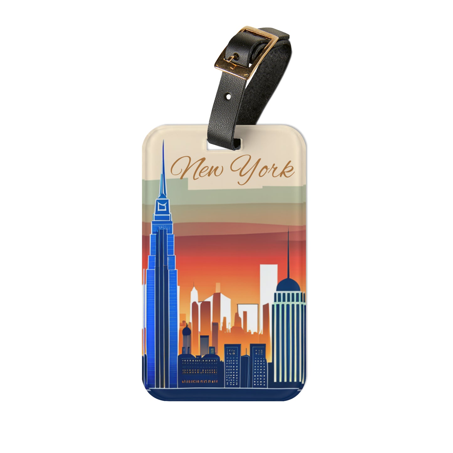 New York City Skyline Luggage Name Tag