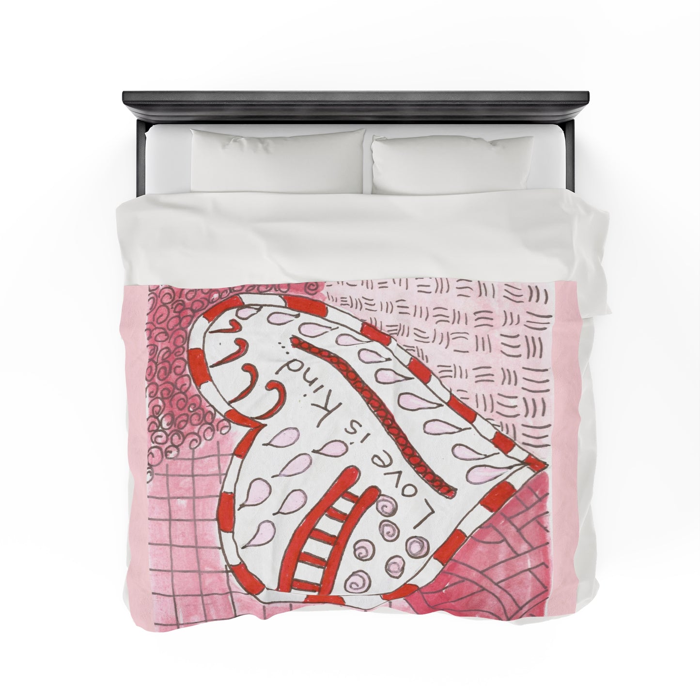 Love Is Kind...Velveteen Plush Blanket