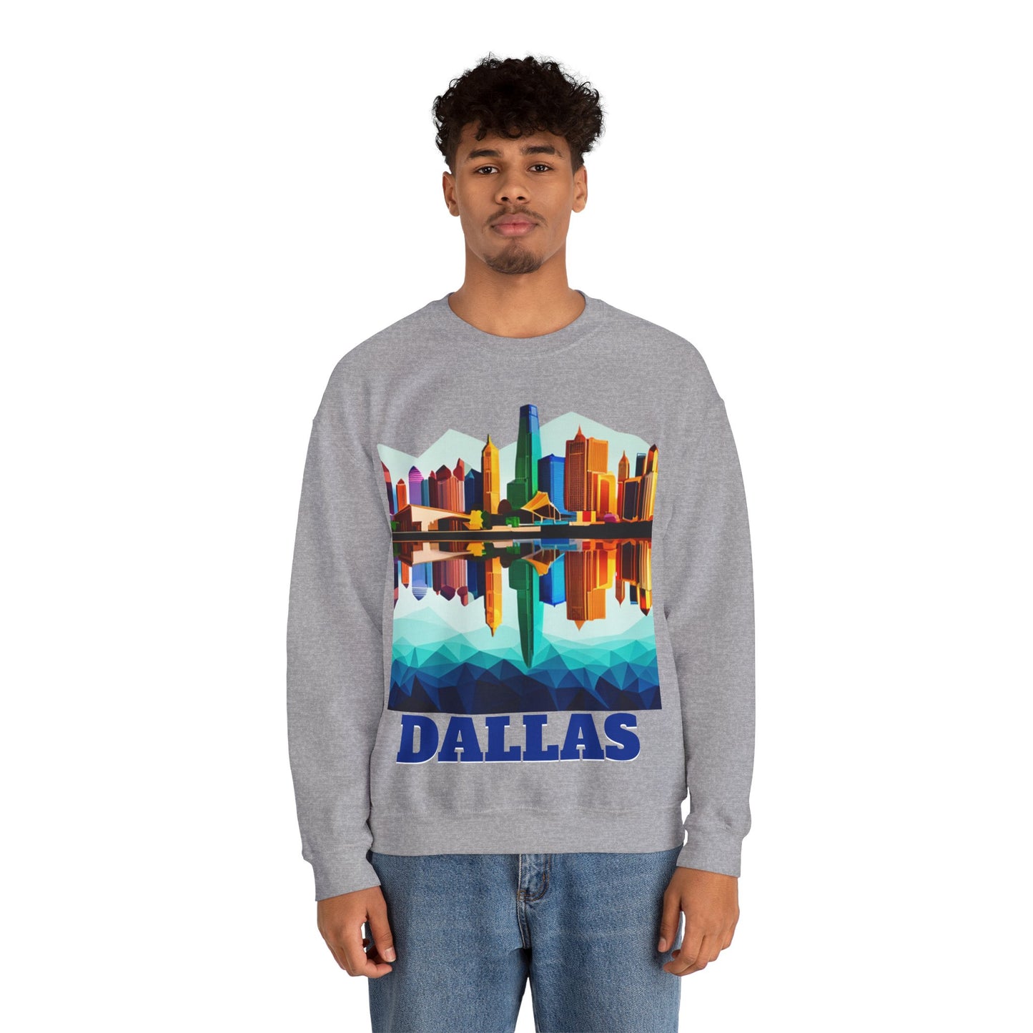 Dallas Texas Reflections Unisex Crewneck Sweatshirt