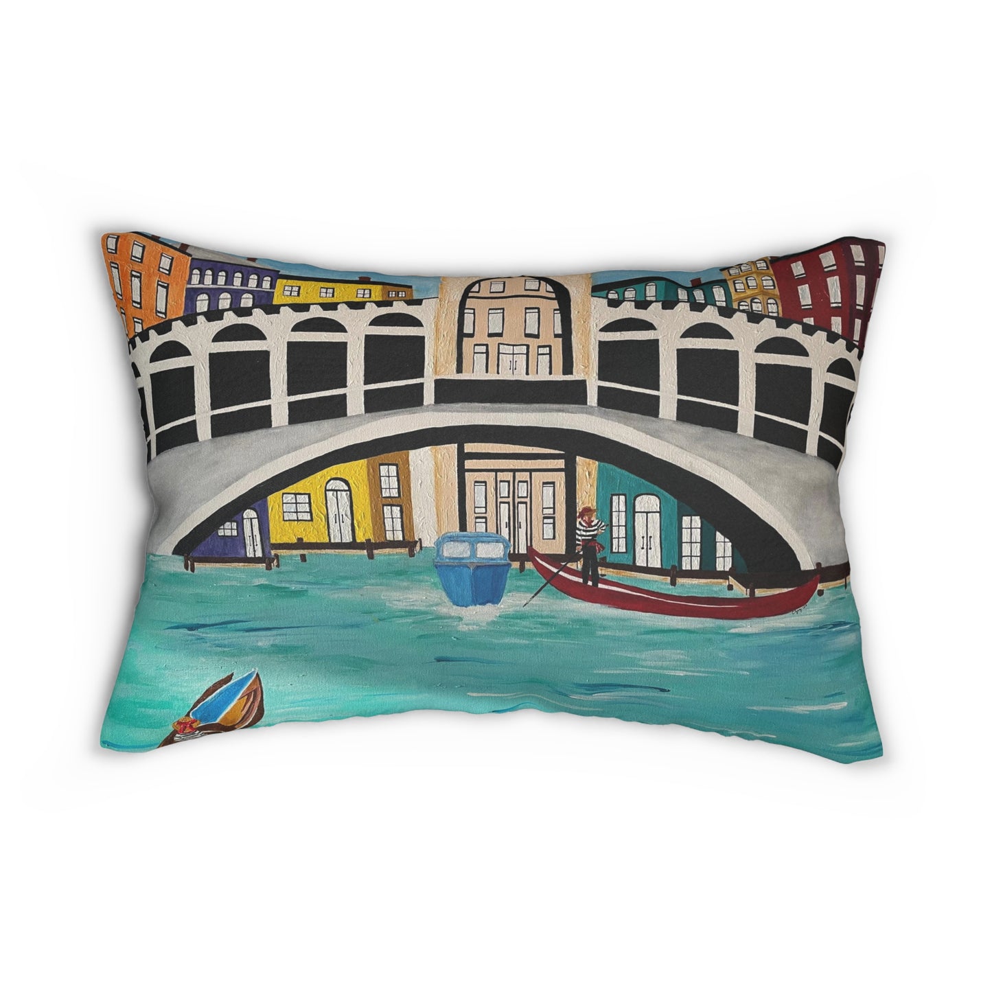 Venice Italy Lumbar Pillow