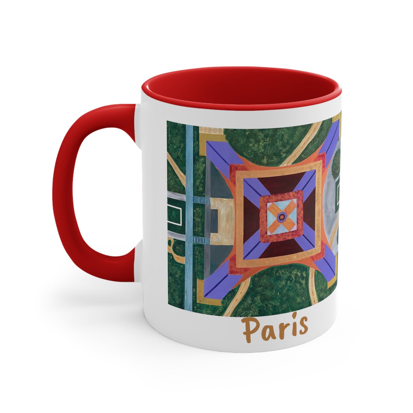 Paris Abstract Eiffel Tower Coffee Mug (Double Sided)