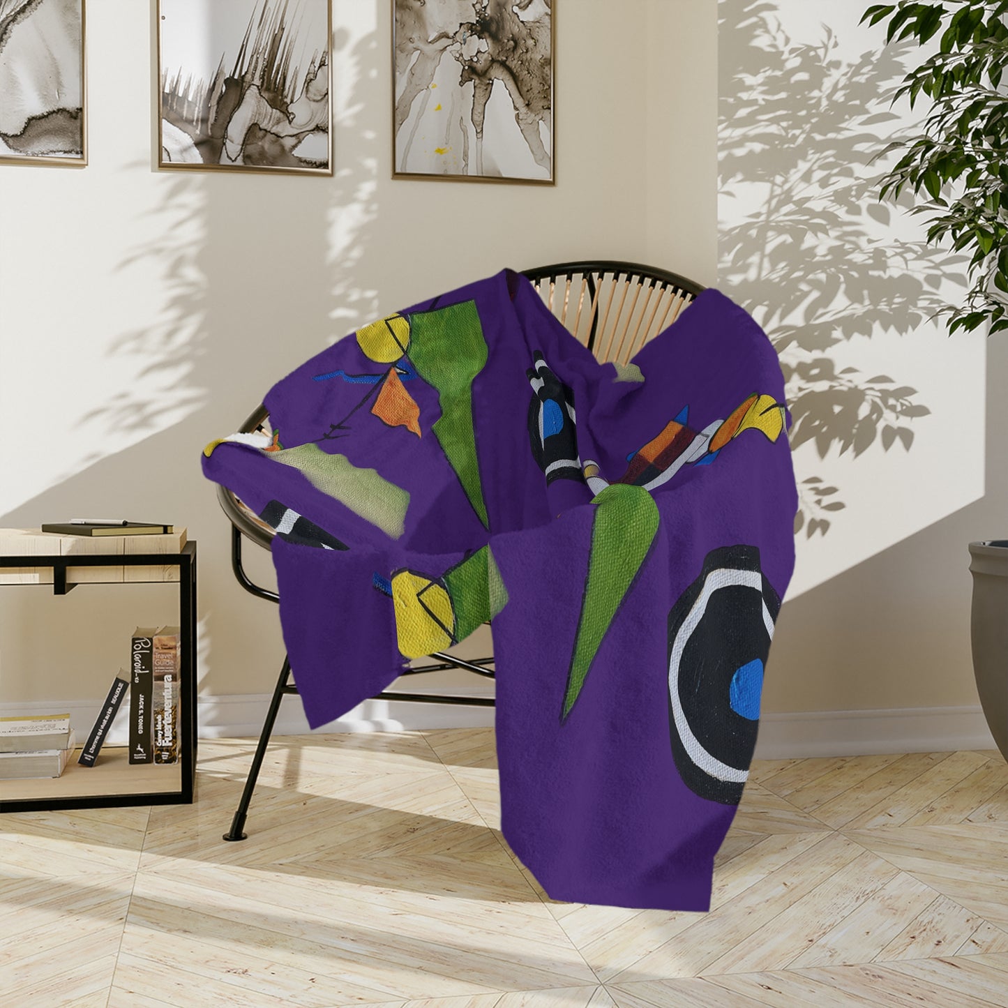 Arrangement C Velveteen Minky Blanket