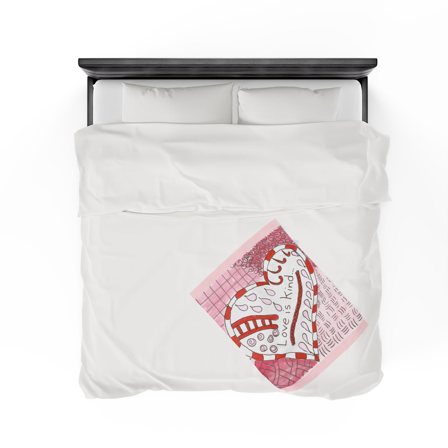 Love Is Kind...Velveteen Plush Blanket