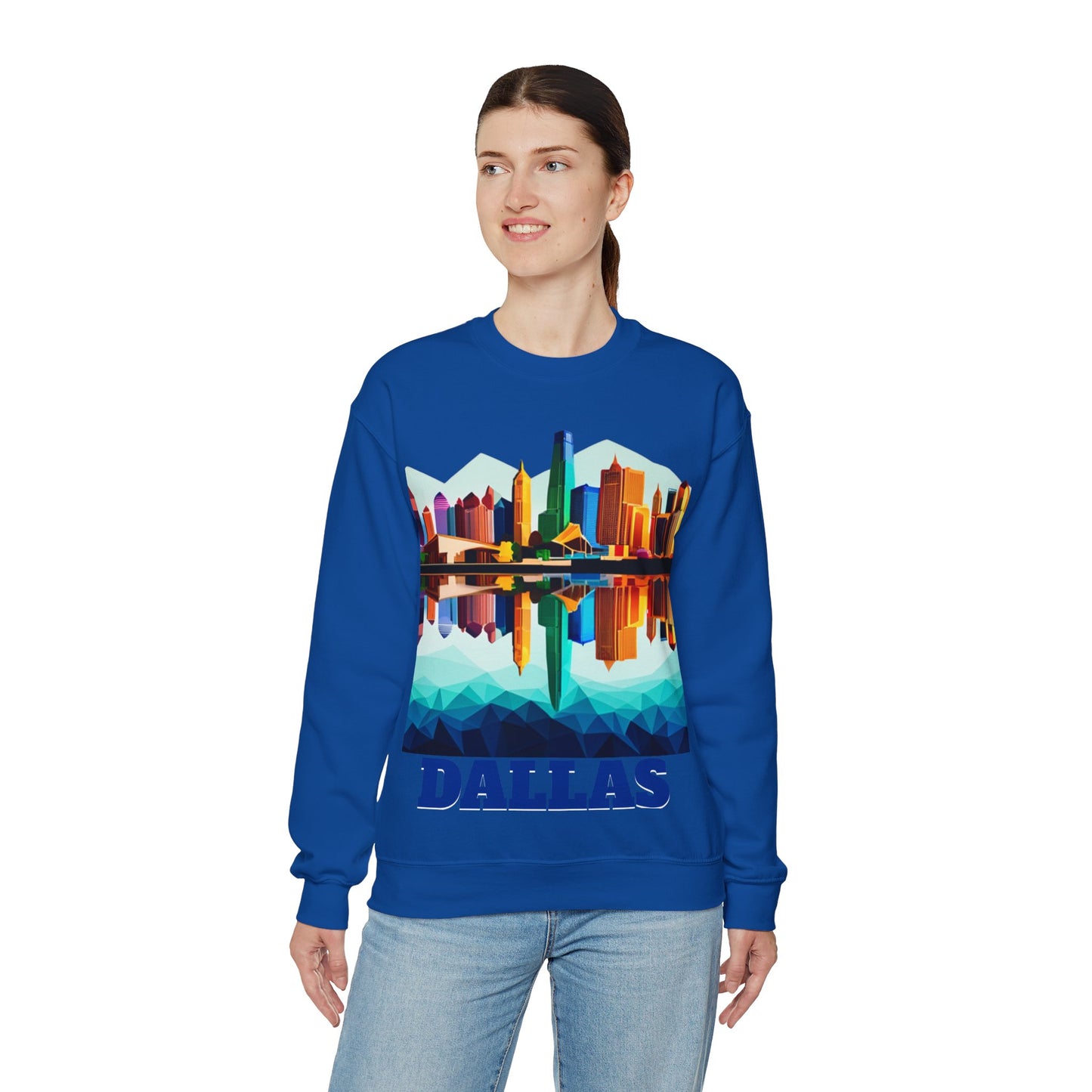 Dallas Texas Reflections Unisex Crewneck Sweatshirt