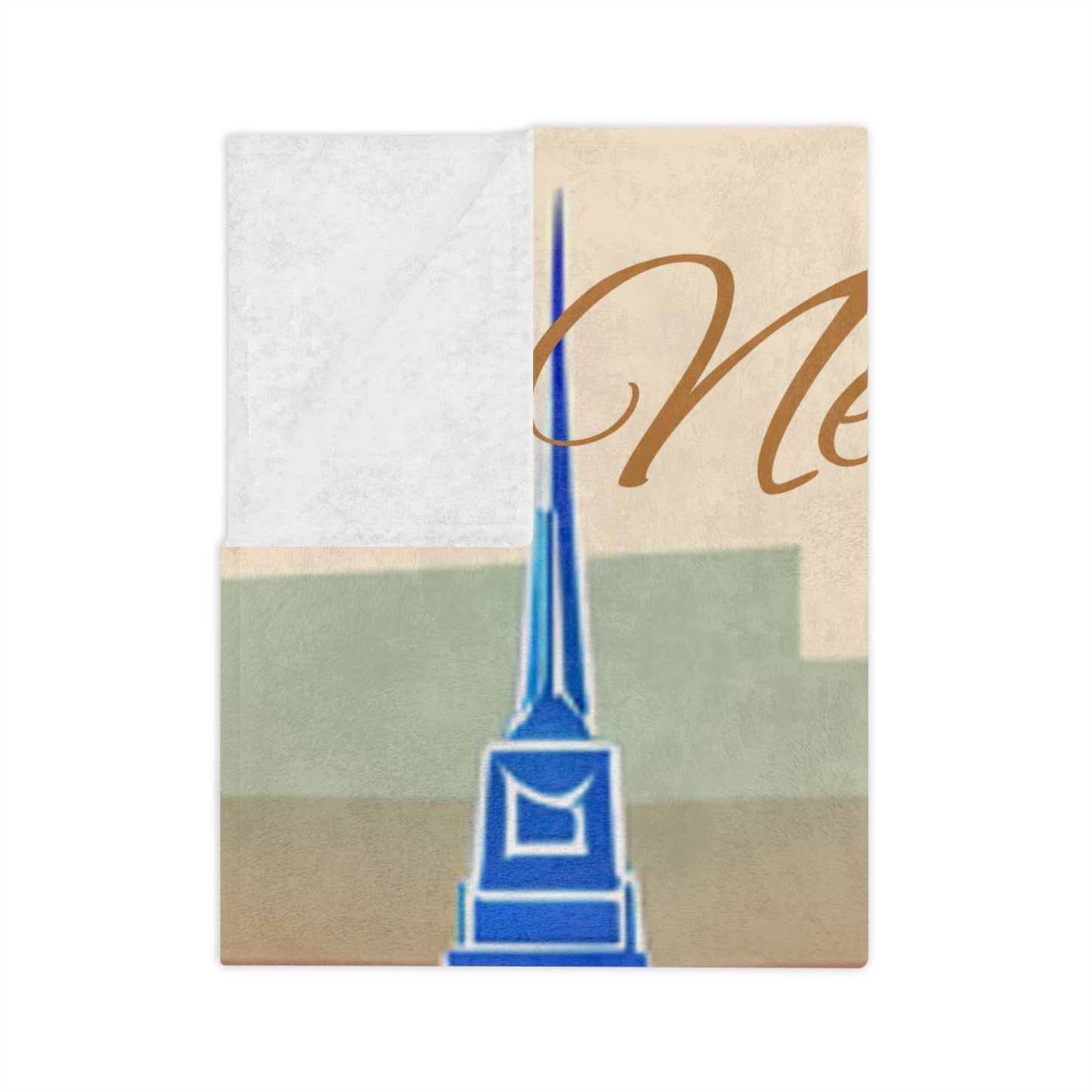 New York City Skyline Velveteen Minky Blanket