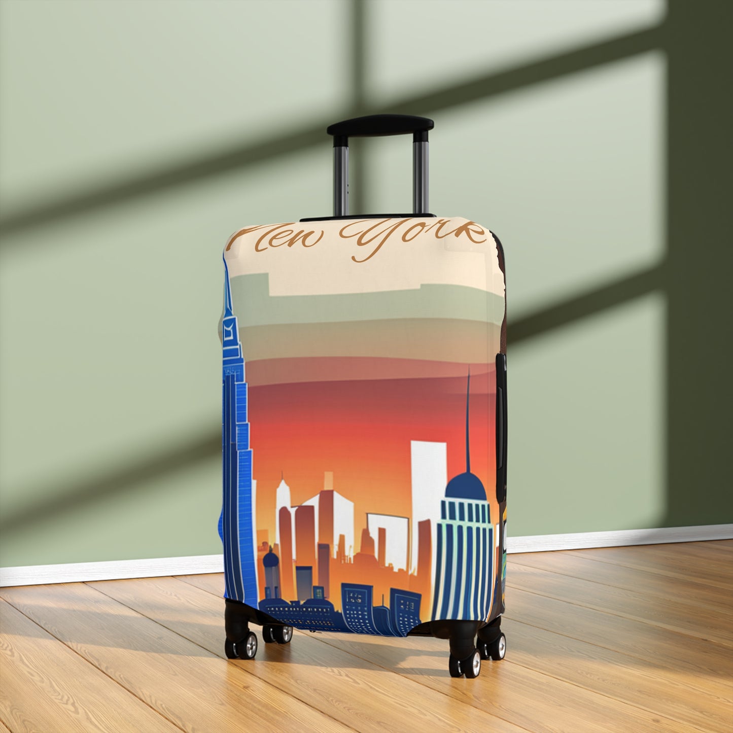 New York City Skyline Luggage Cover