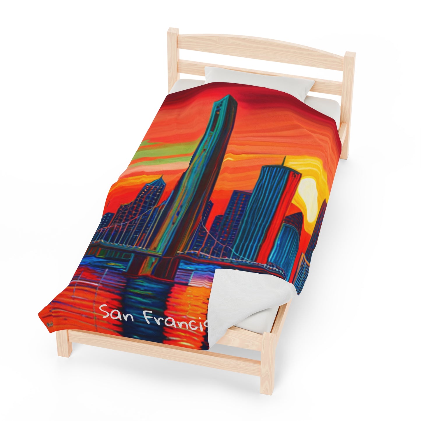 San Francisco Velveteen Plush Blanket
