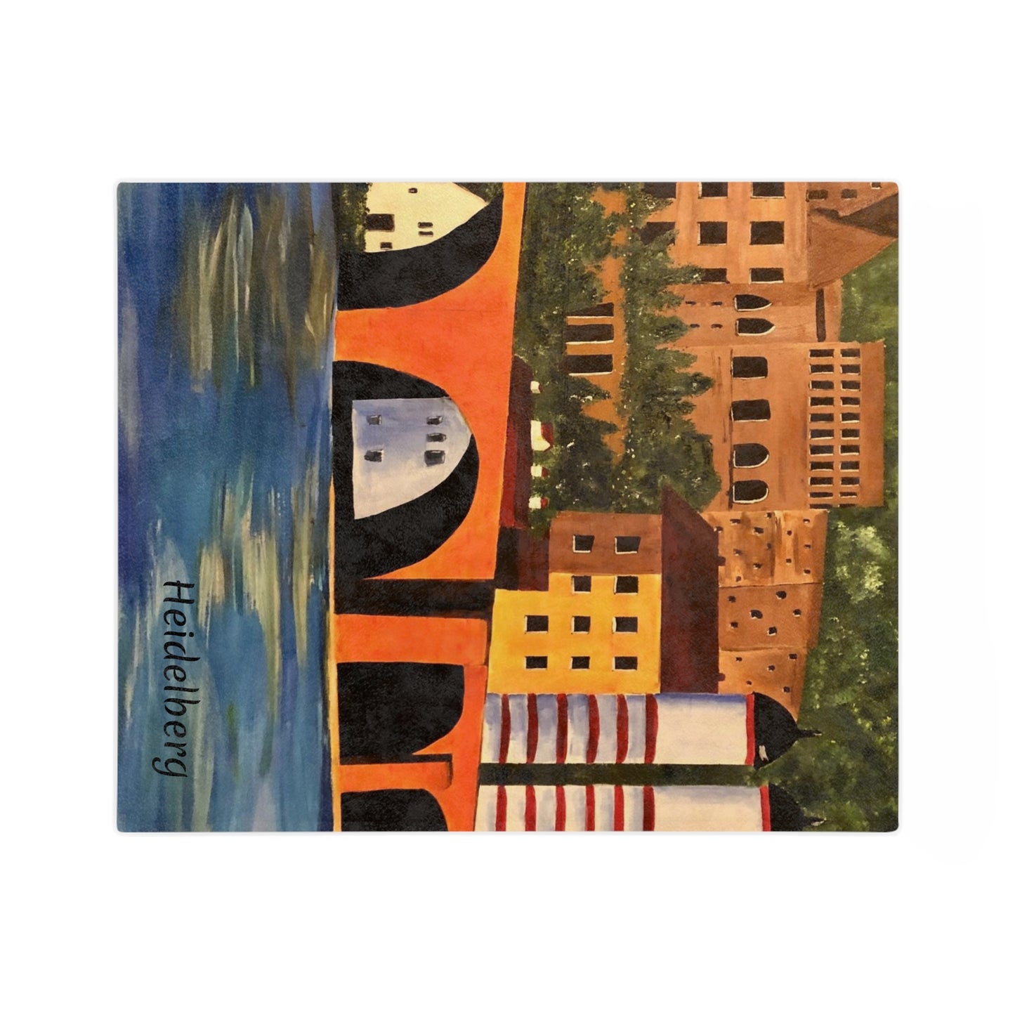 Heidelberg Germany Velveteen Minky Blanket