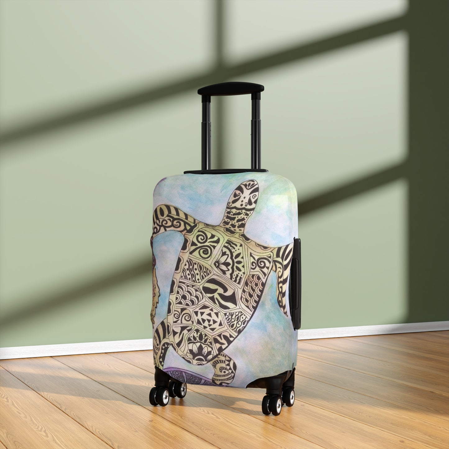 Zentangle Turtle Luggage Cover