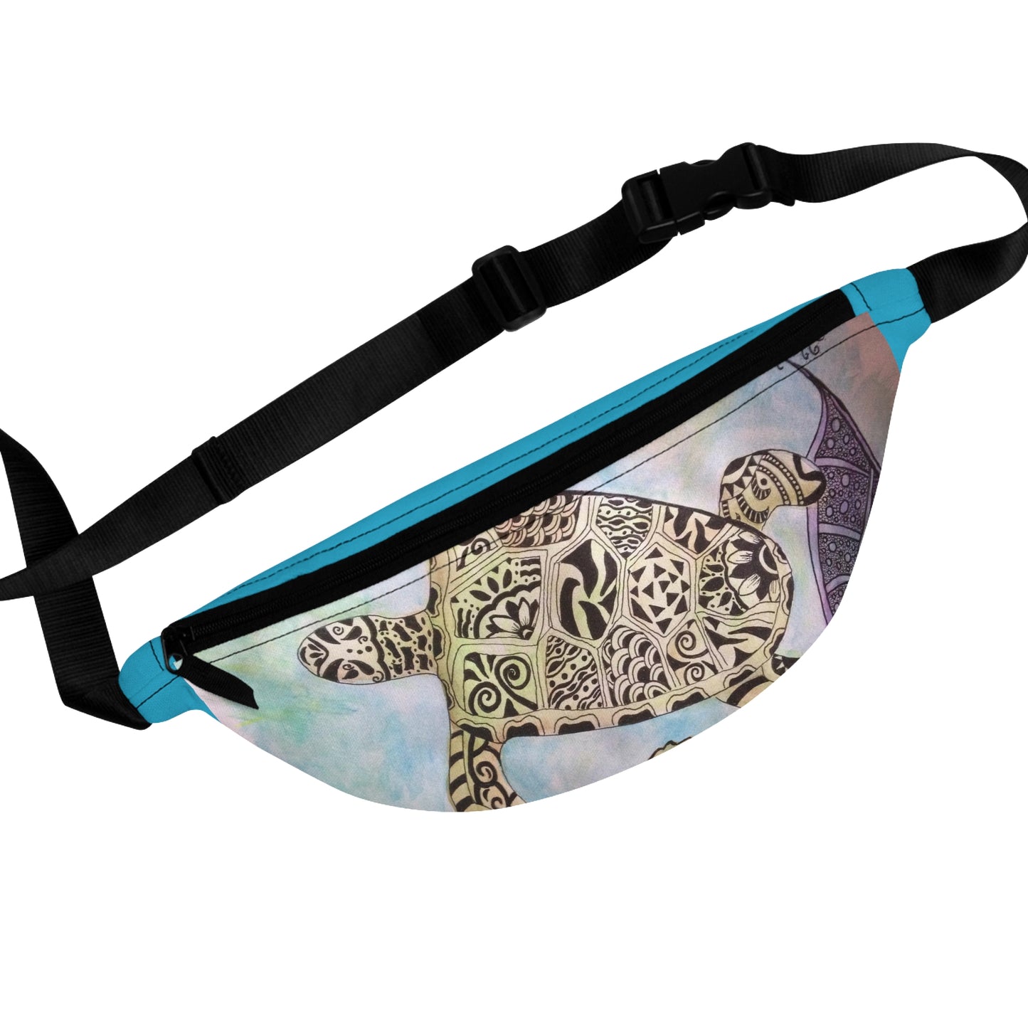 Zentangle Turtle Fanny Pack | Crossbody Bag