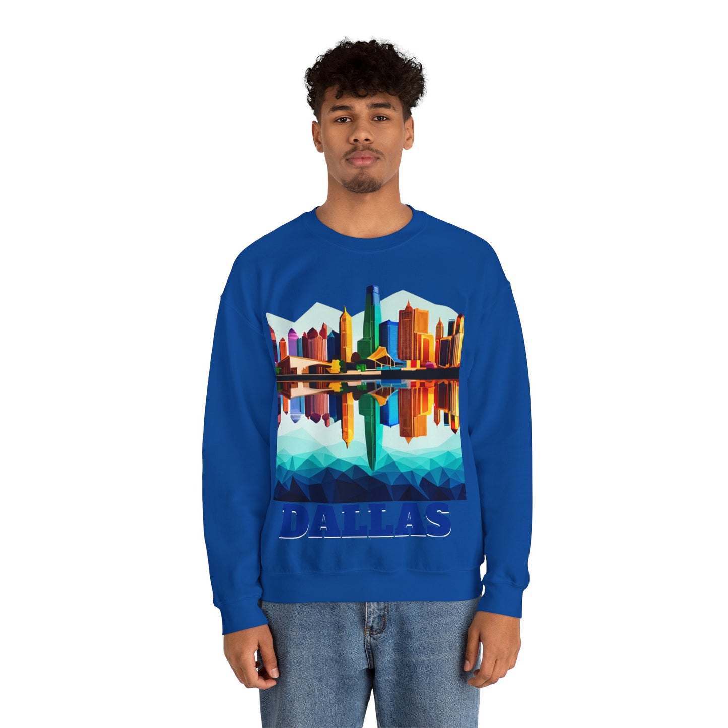Dallas Texas Reflections Unisex Crewneck Sweatshirt