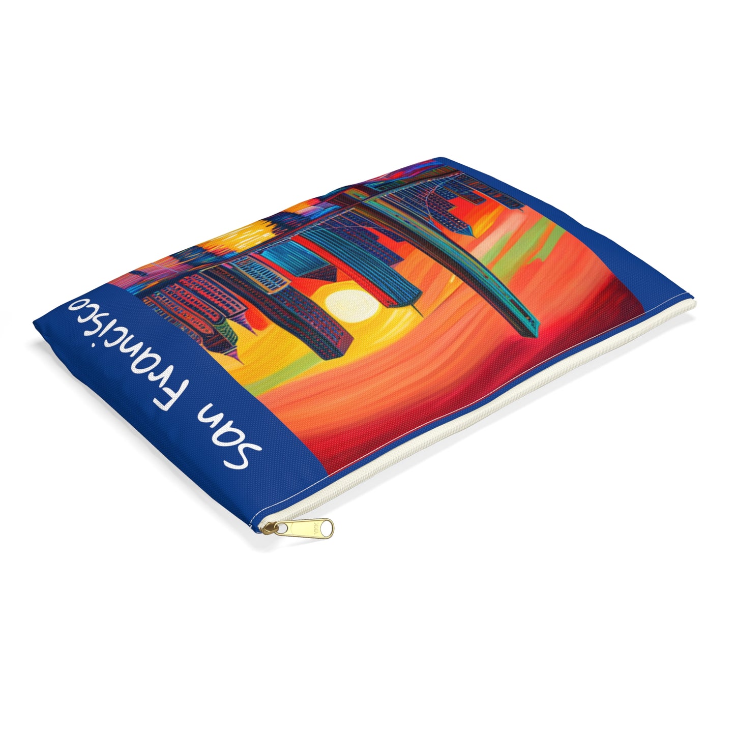 San Francisco Skyline Travel Pouch - Durable and Versatile Cosmetic Bag or Pencil Case