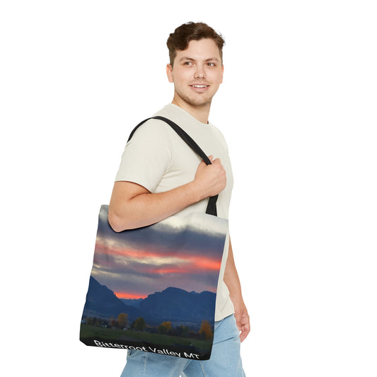 Sunset in Bitterroot Valley Montana Tote Bag