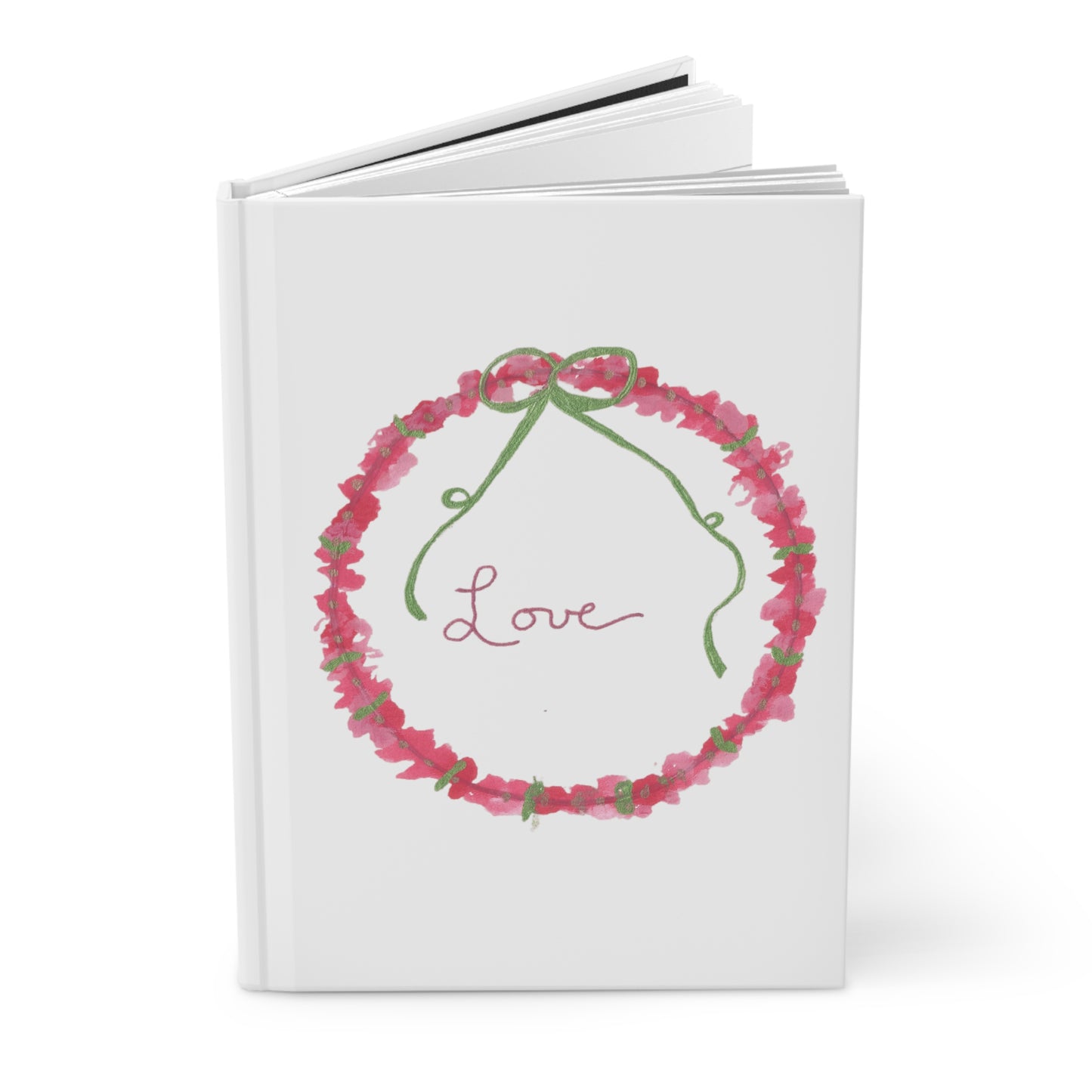 Love Wreath Hardcover Journal Matte (White)