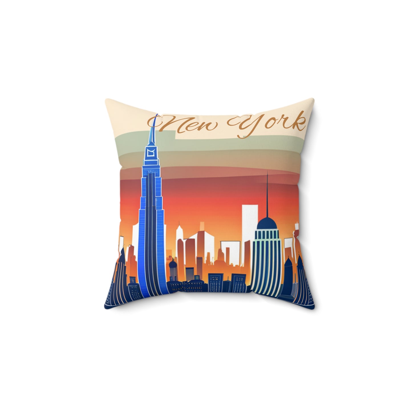 New York City Skyline Throw Pillow