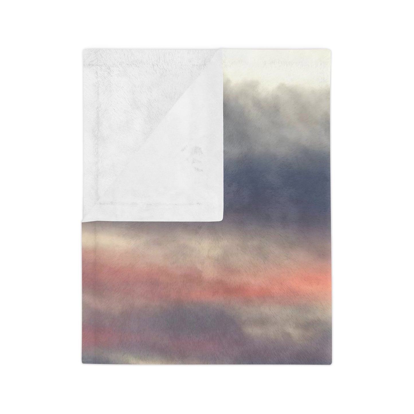 Sunset in Bitterroot Valley Montana Velveteen Minky Blanket