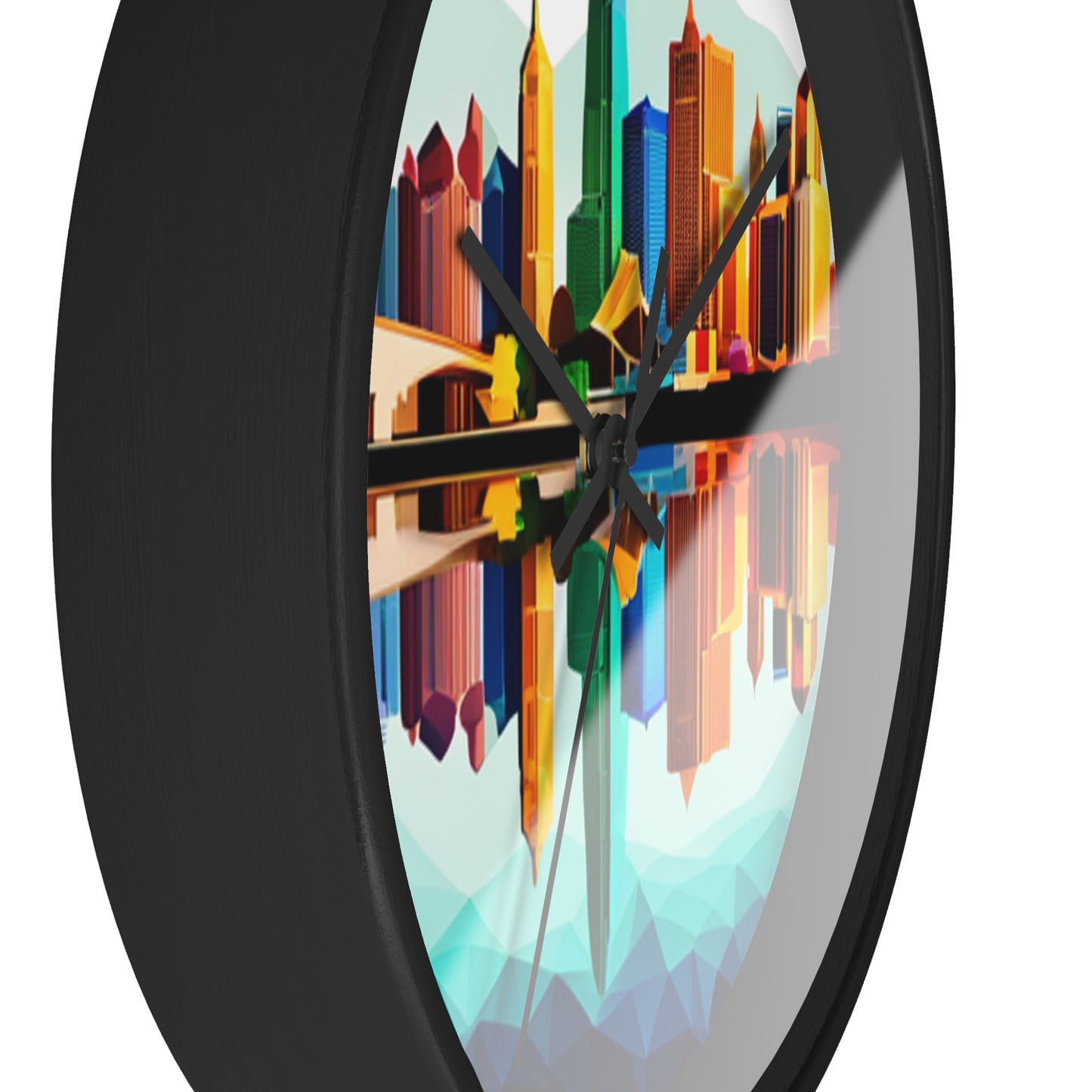 Dallas Texas Reflections Wall Clock