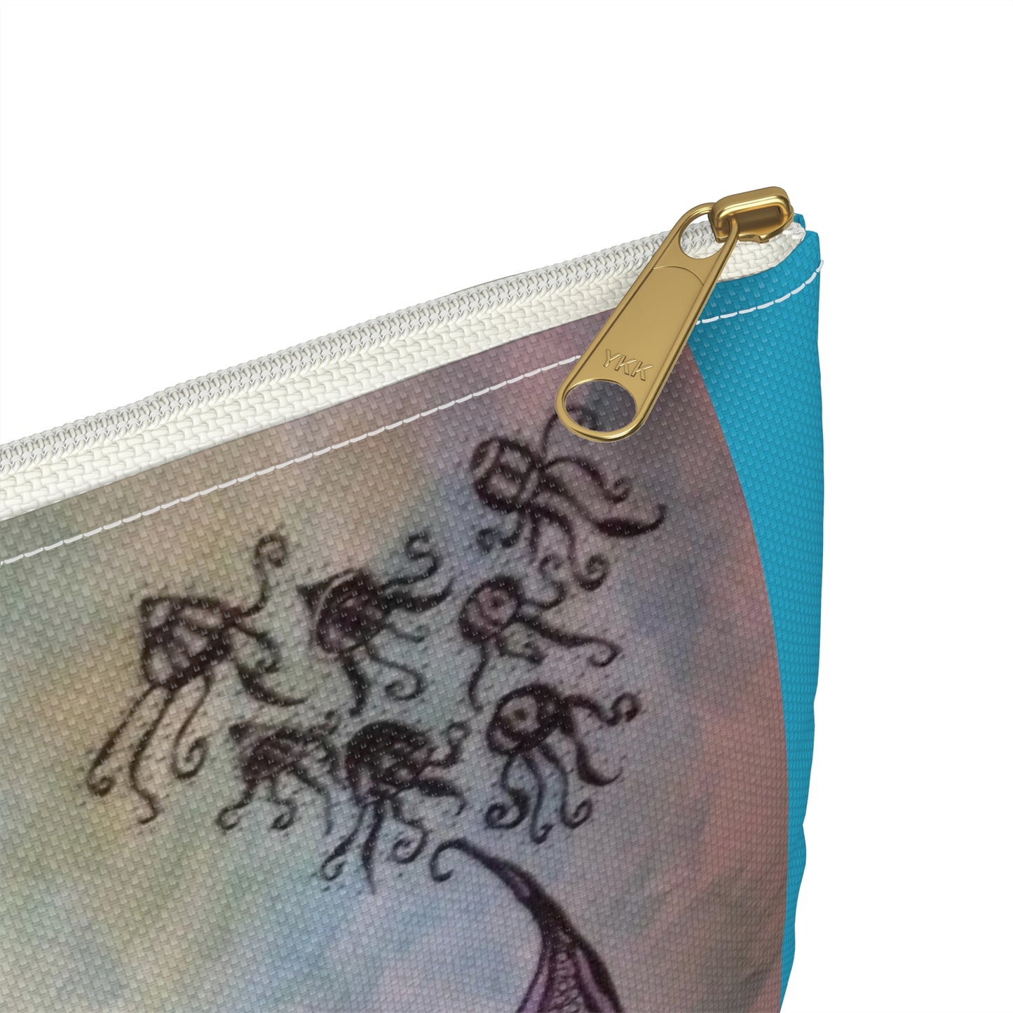 Zentangle Turtle Travel Pouch - Cosmetic Bag or Pencil Case