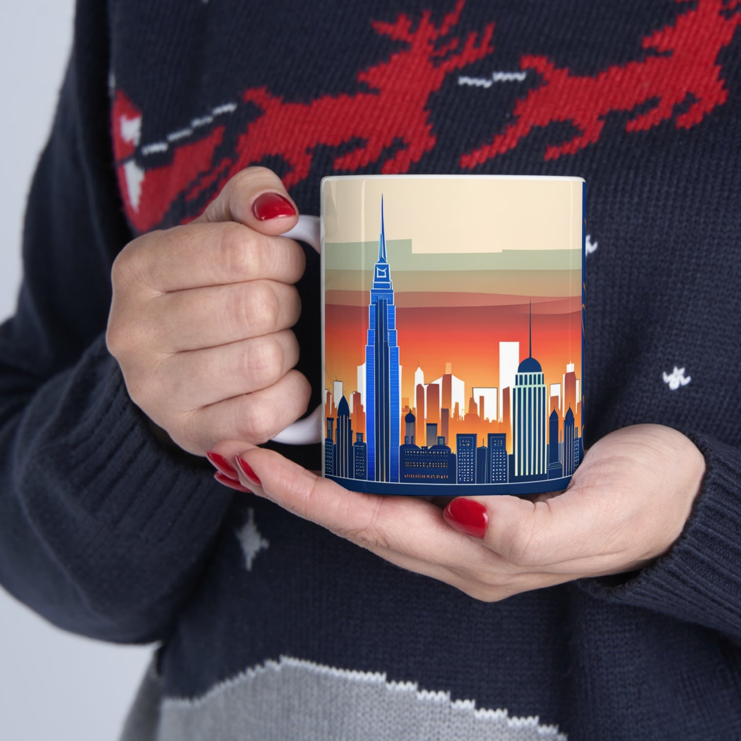 New York City Skyline Coffee Mug - (Double Sided)