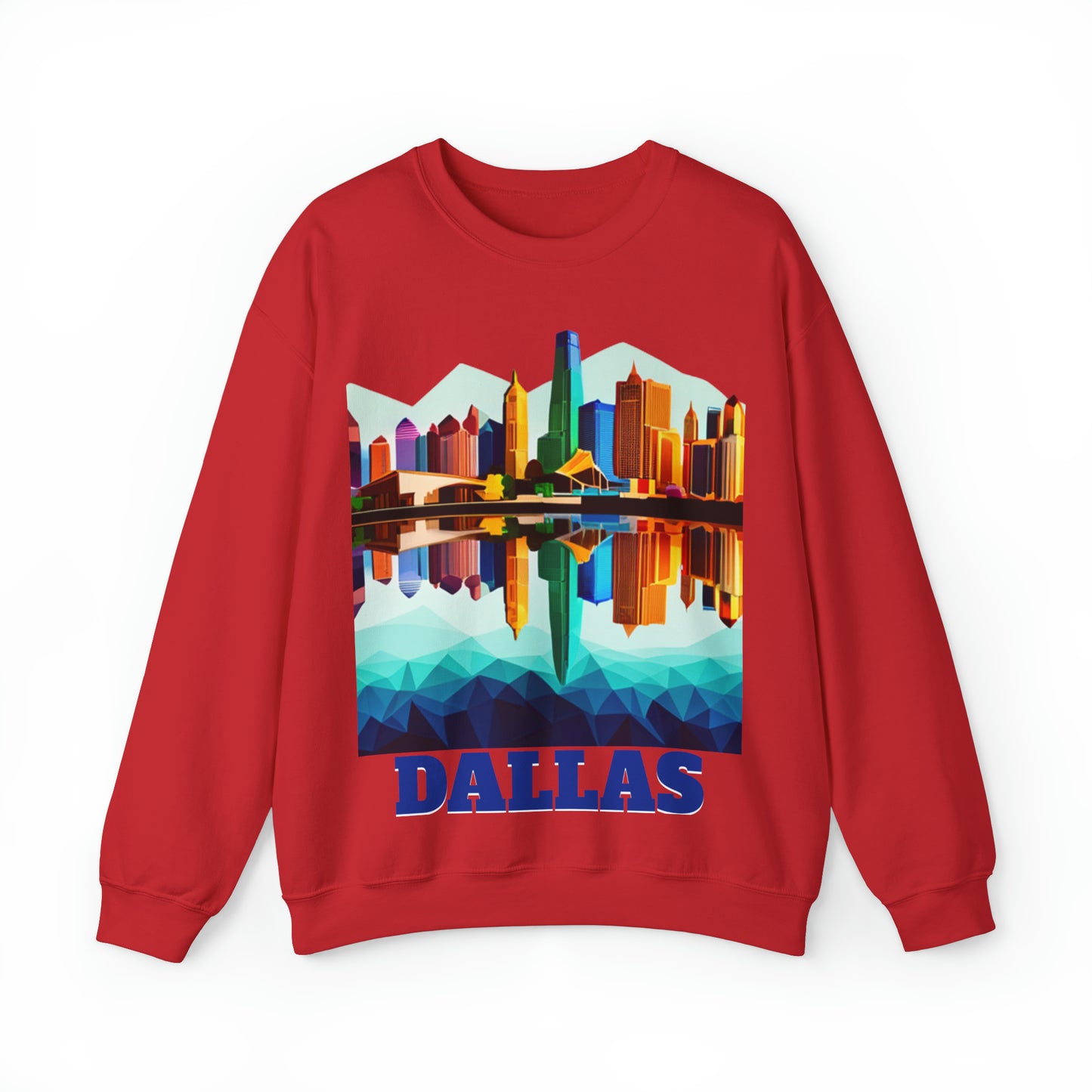 Dallas Texas Reflections Unisex Crewneck Sweatshirt