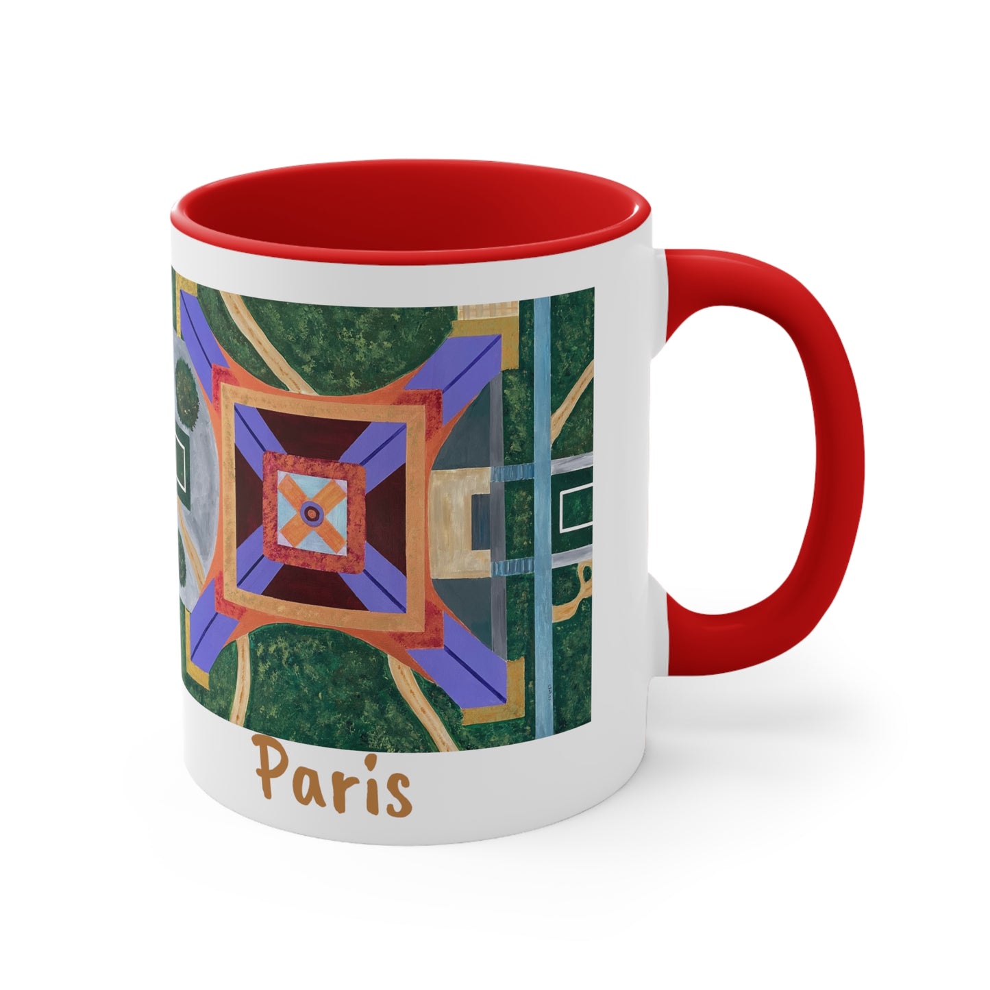 Paris Abstract Eiffel Tower Coffee Mug (Double Sided)