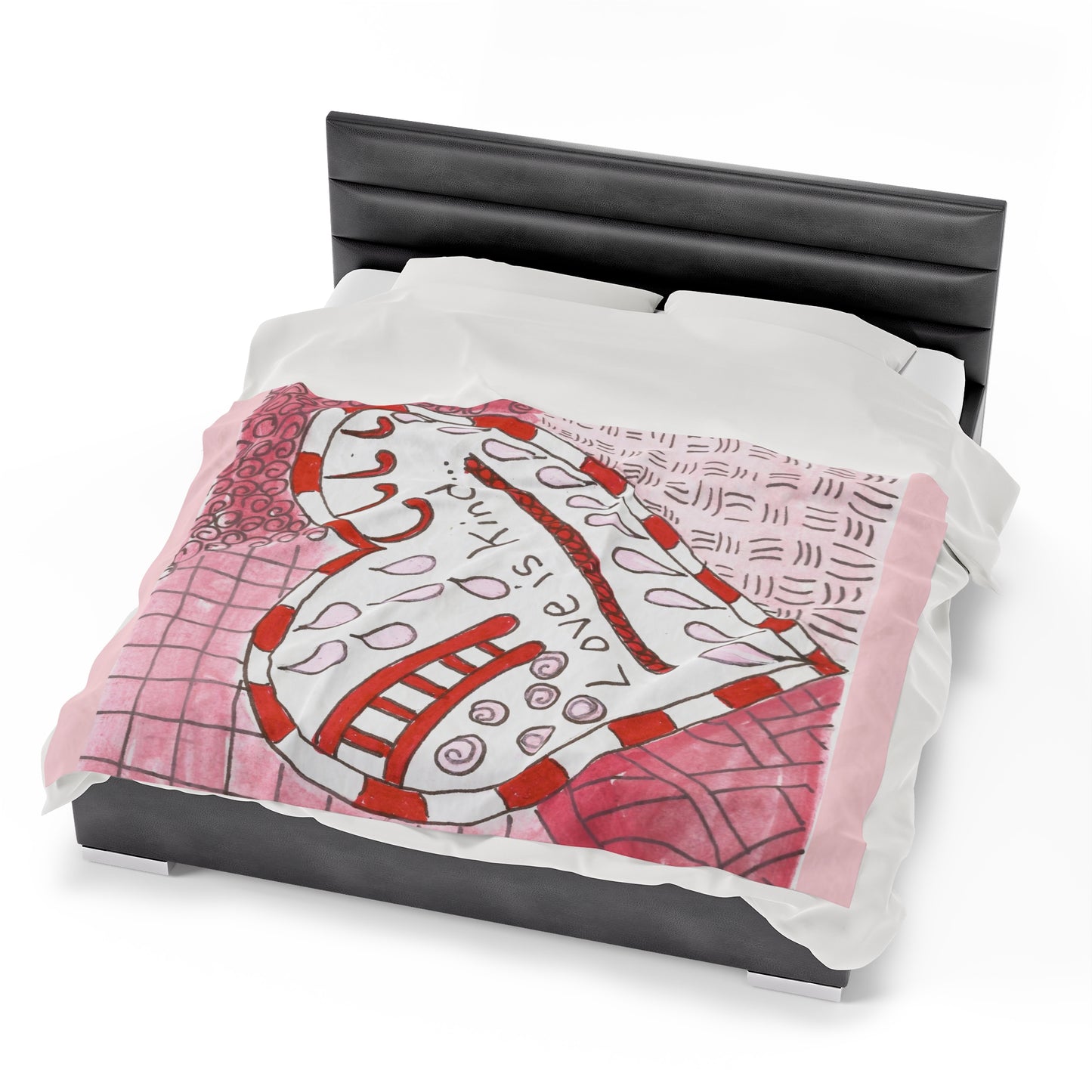 Love Is Kind...Velveteen Plush Blanket