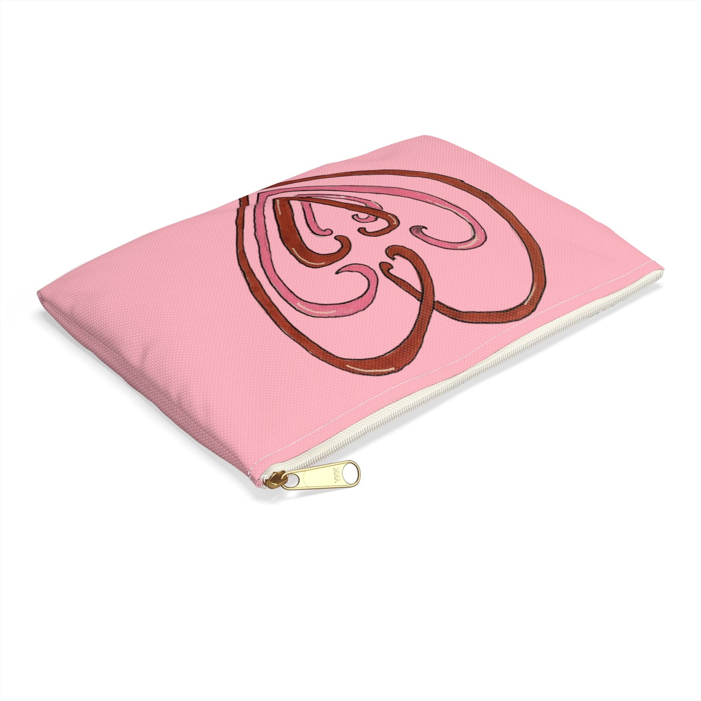 Hearts Intertwined Accessory Pouch - Pink