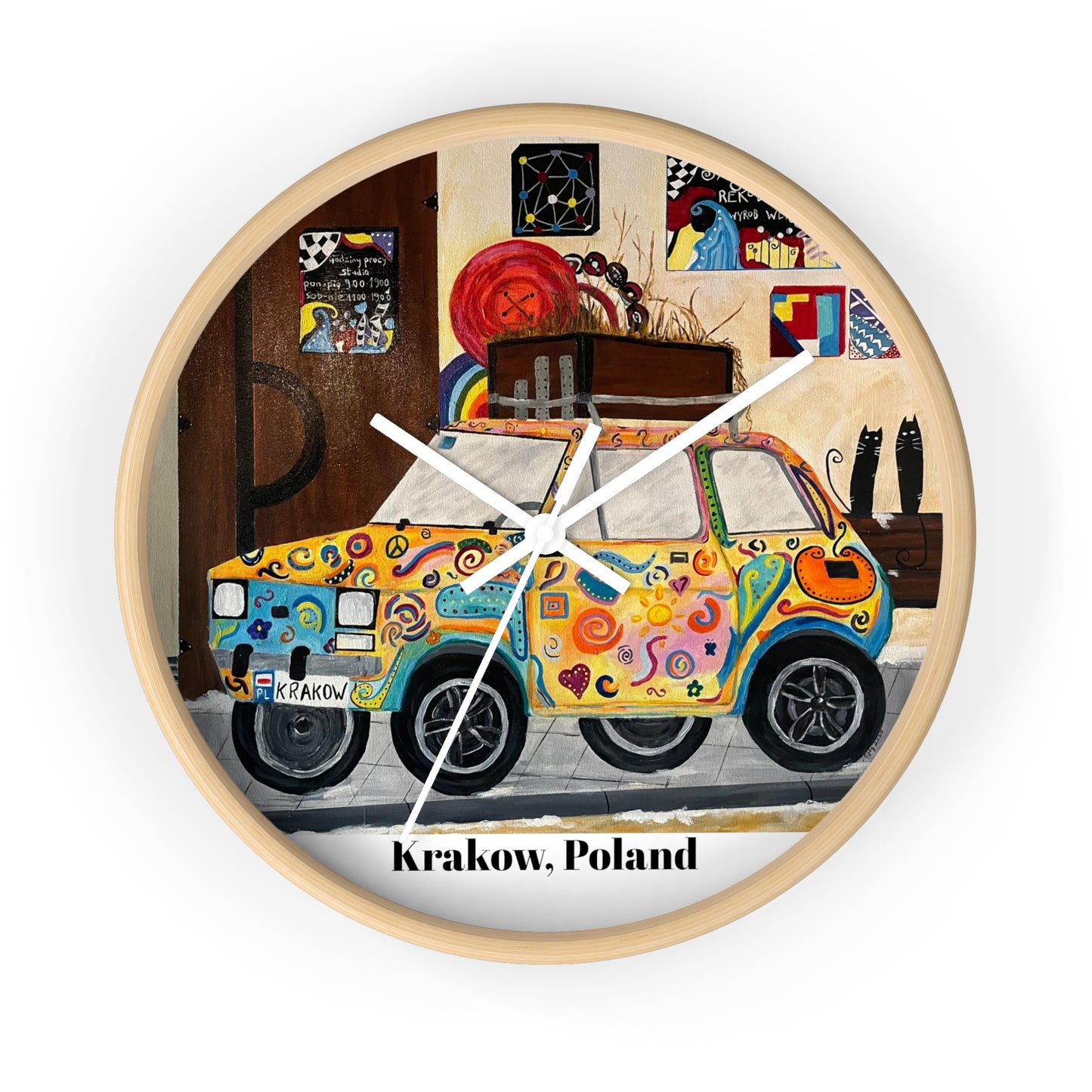 Krakow Poland Wall Clock