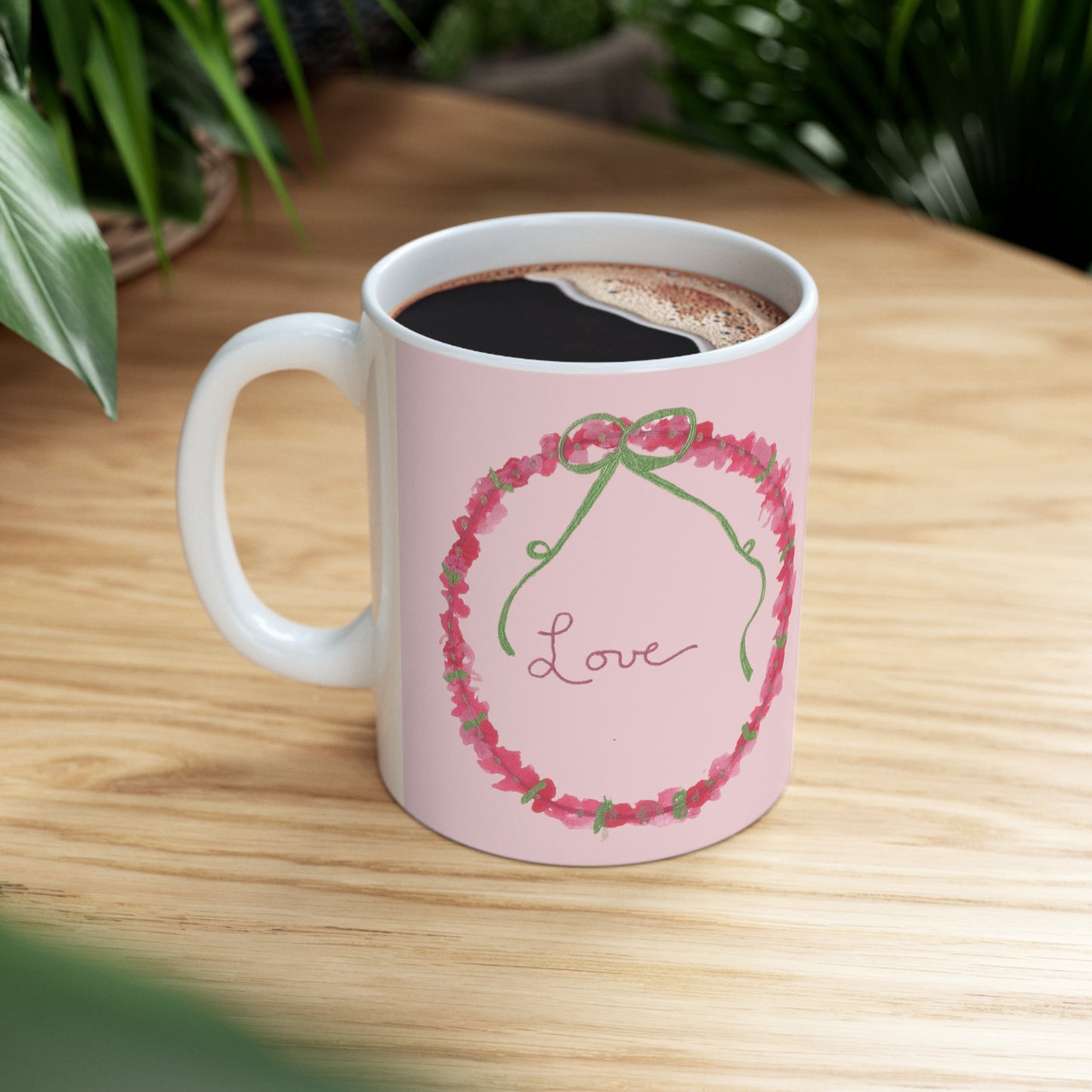 Love Wreath Ceramic Mug 11oz