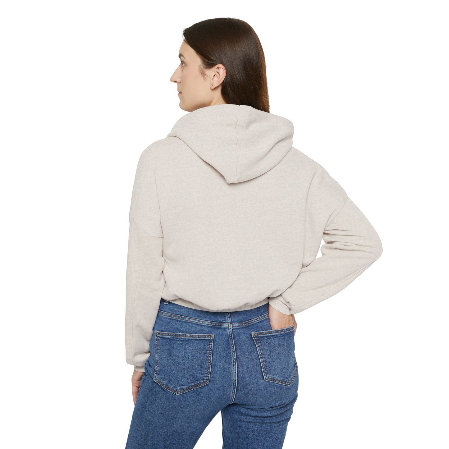 Stacked LOVE - Women's Cinched Bottom Hoodie