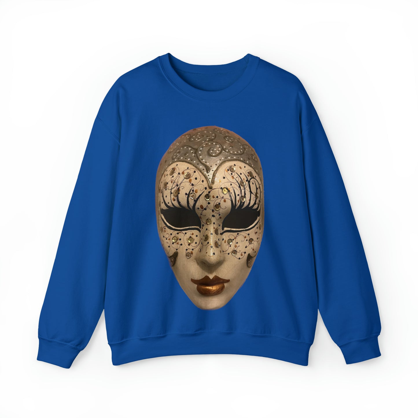 Mystery of Venice Mask Crewneck Sweatshirt