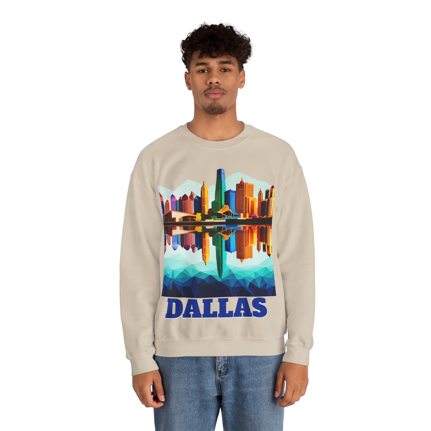 Dallas Texas Reflections Unisex Crewneck Sweatshirt
