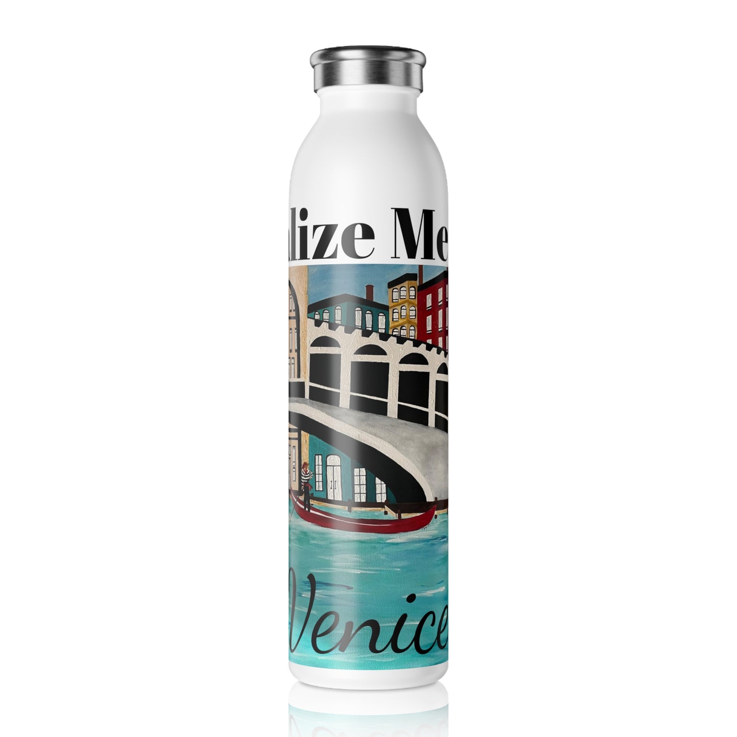 Venice Italy Slim Water Bottle (20oz)