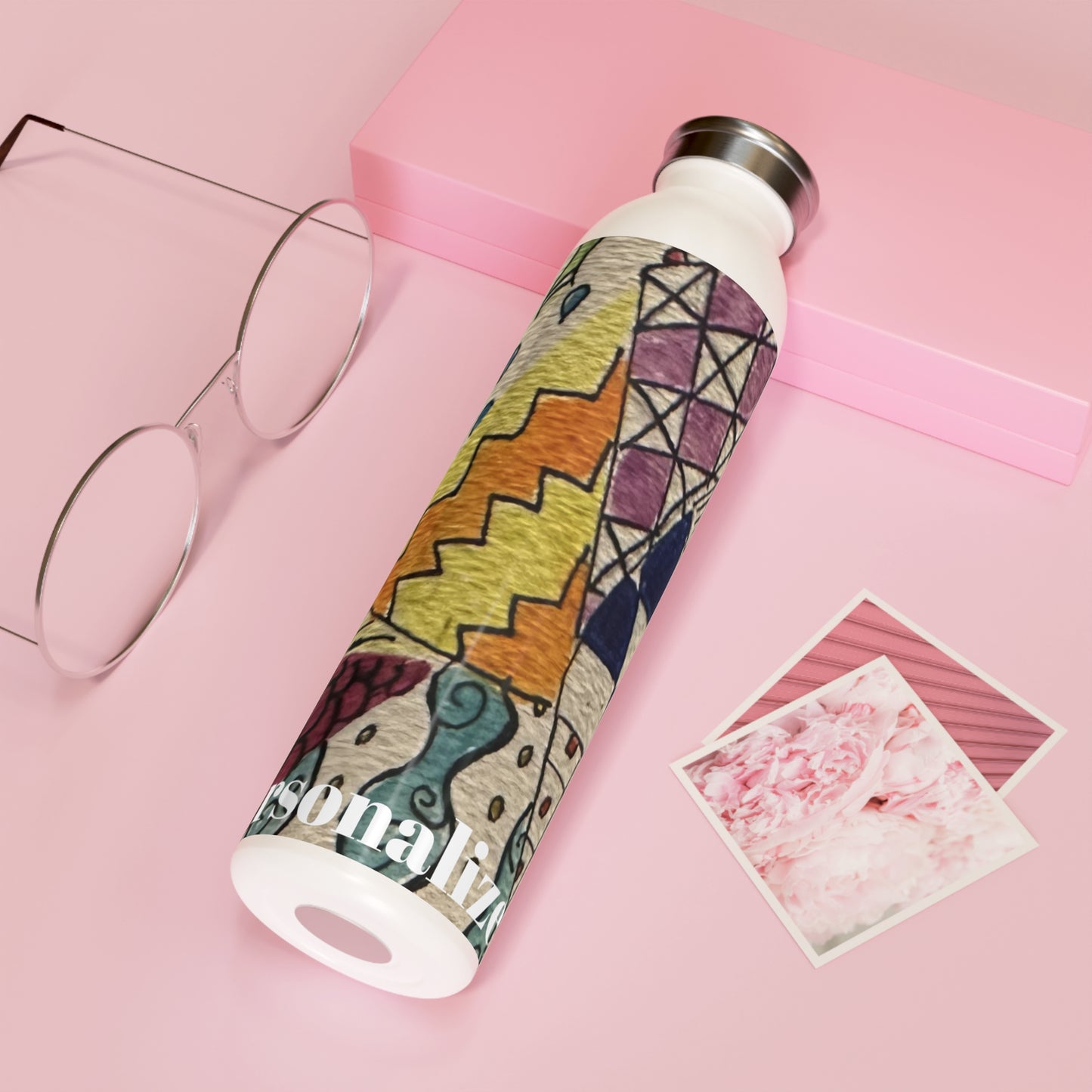 Zentangle Slim Water Bottle (20oz)
